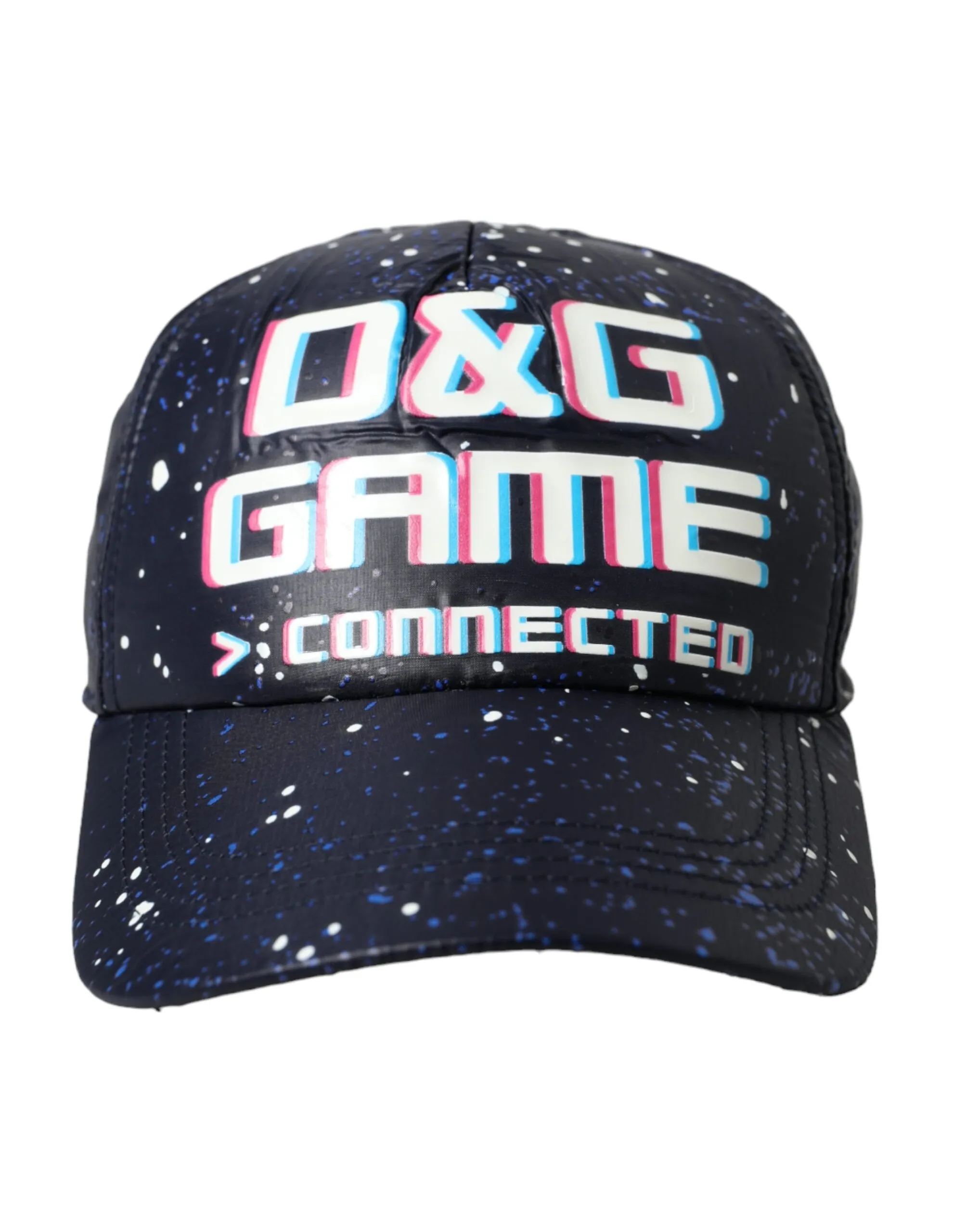 Dolce & Gabbana Black D&G Game Connected Men Baseball Cap