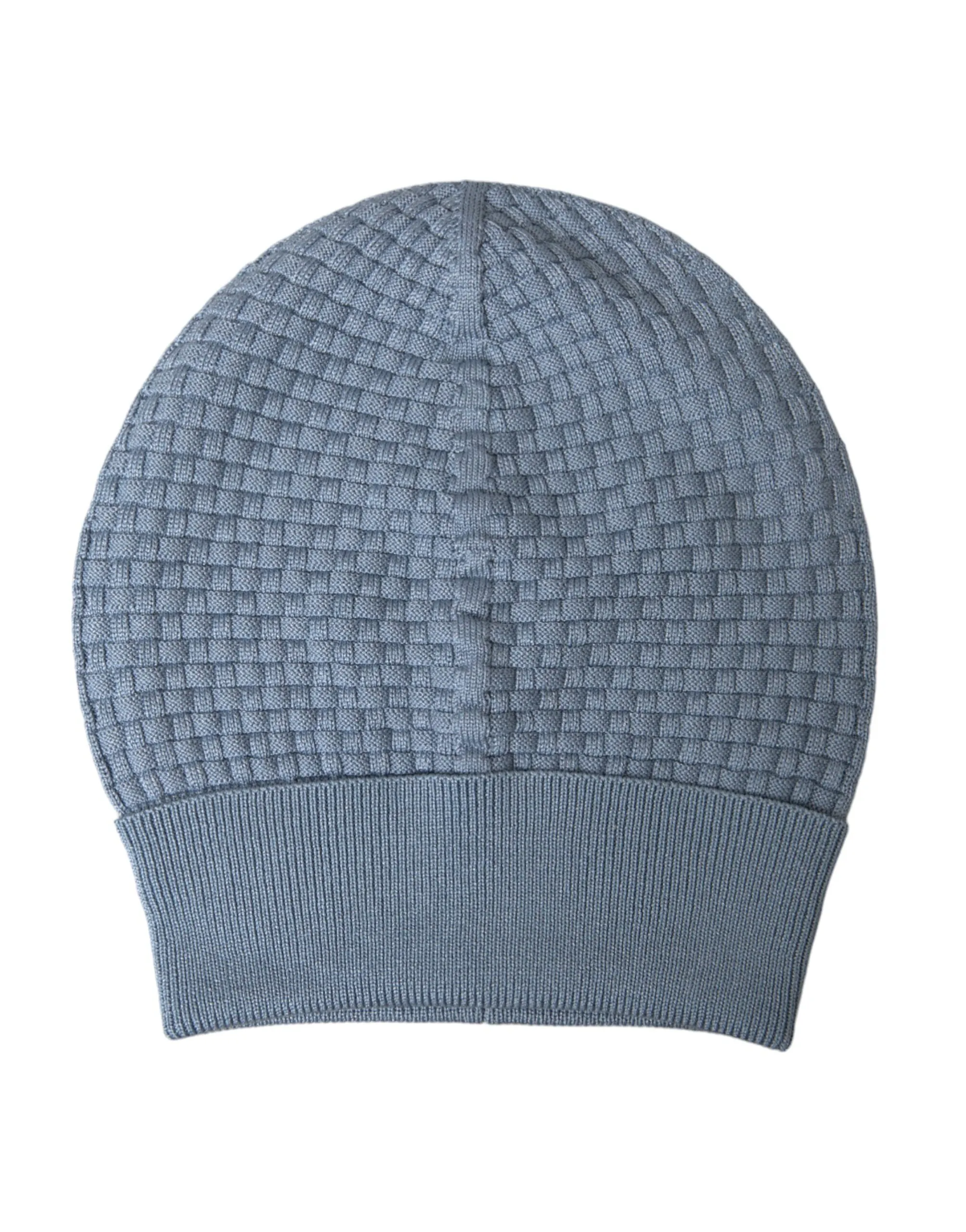 Dolce & Gabbana Men's Light Blue Cotton Blend Beanie Bonnet Hat