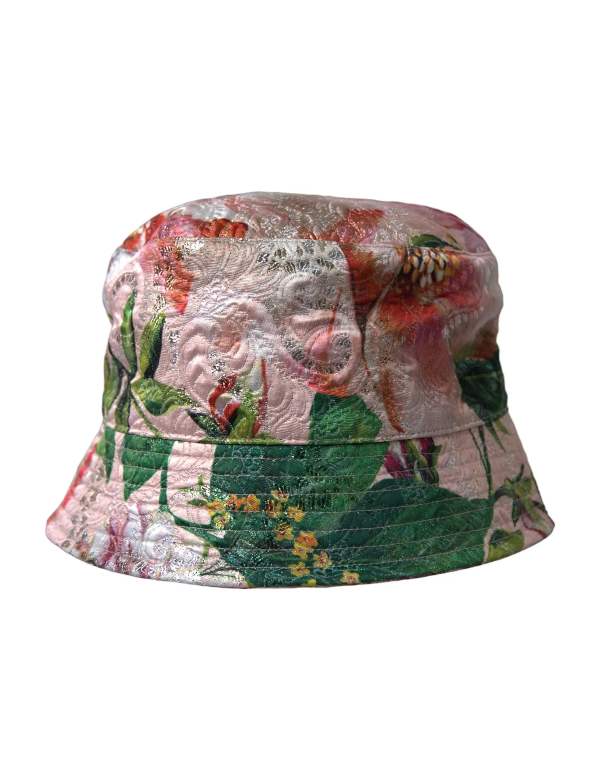 Dolce & Gabbana Men's Multicolor Floral Jacquard Bucket Hat Men