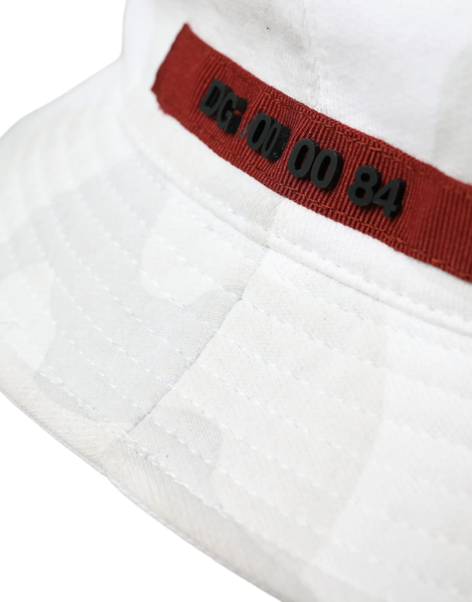 Dolce & Gabbana Men's White Camouflage Cotton Bucket Hat Men