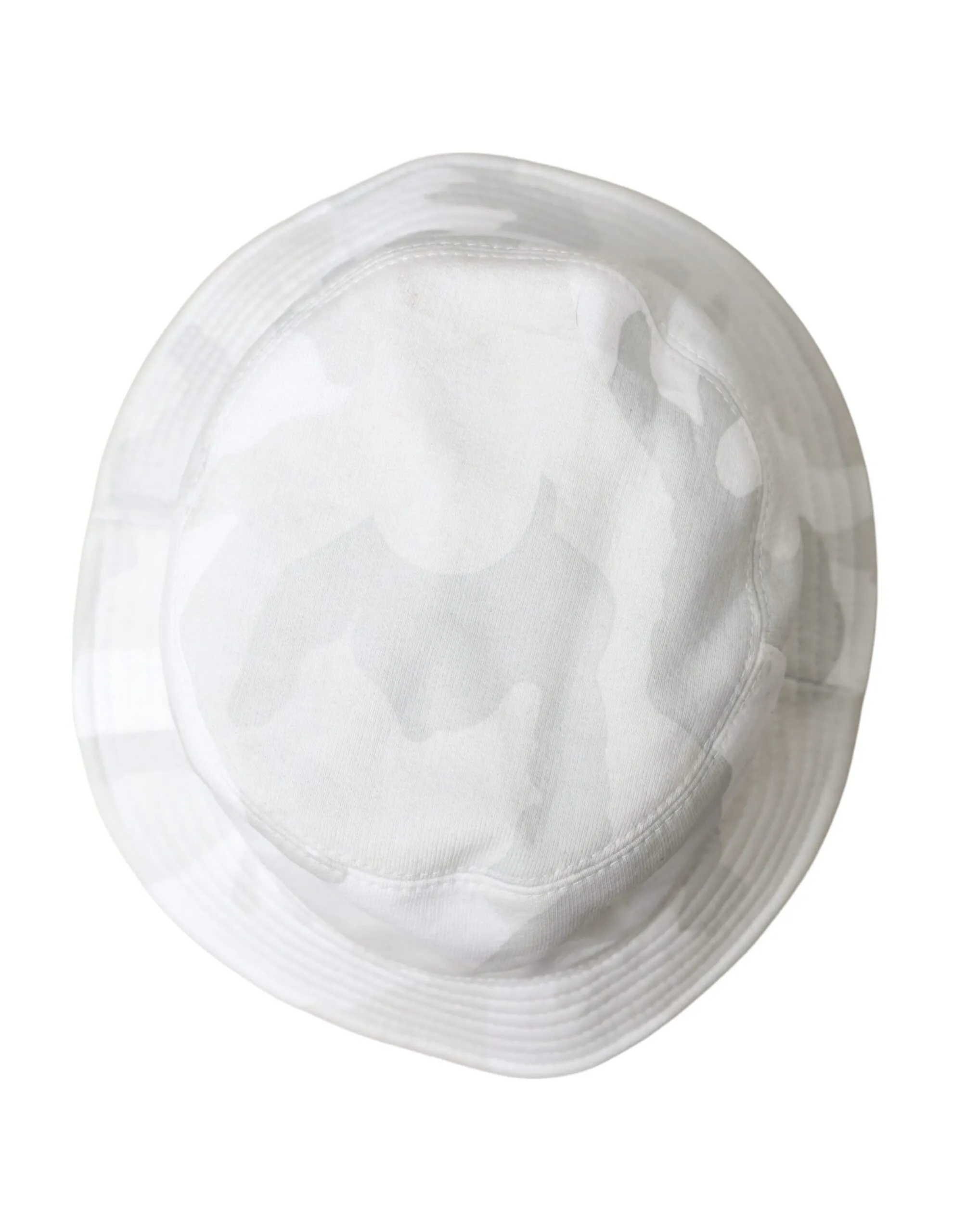 Dolce & Gabbana Men's White Camouflage Cotton Bucket Hat Men