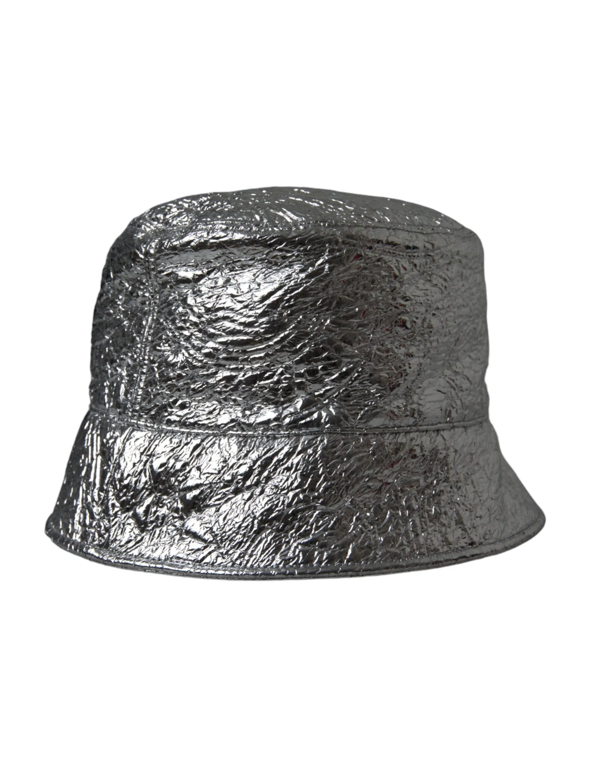Dolce & Gabbana Men's Metallic Silver Polyester Bucket Hat Men