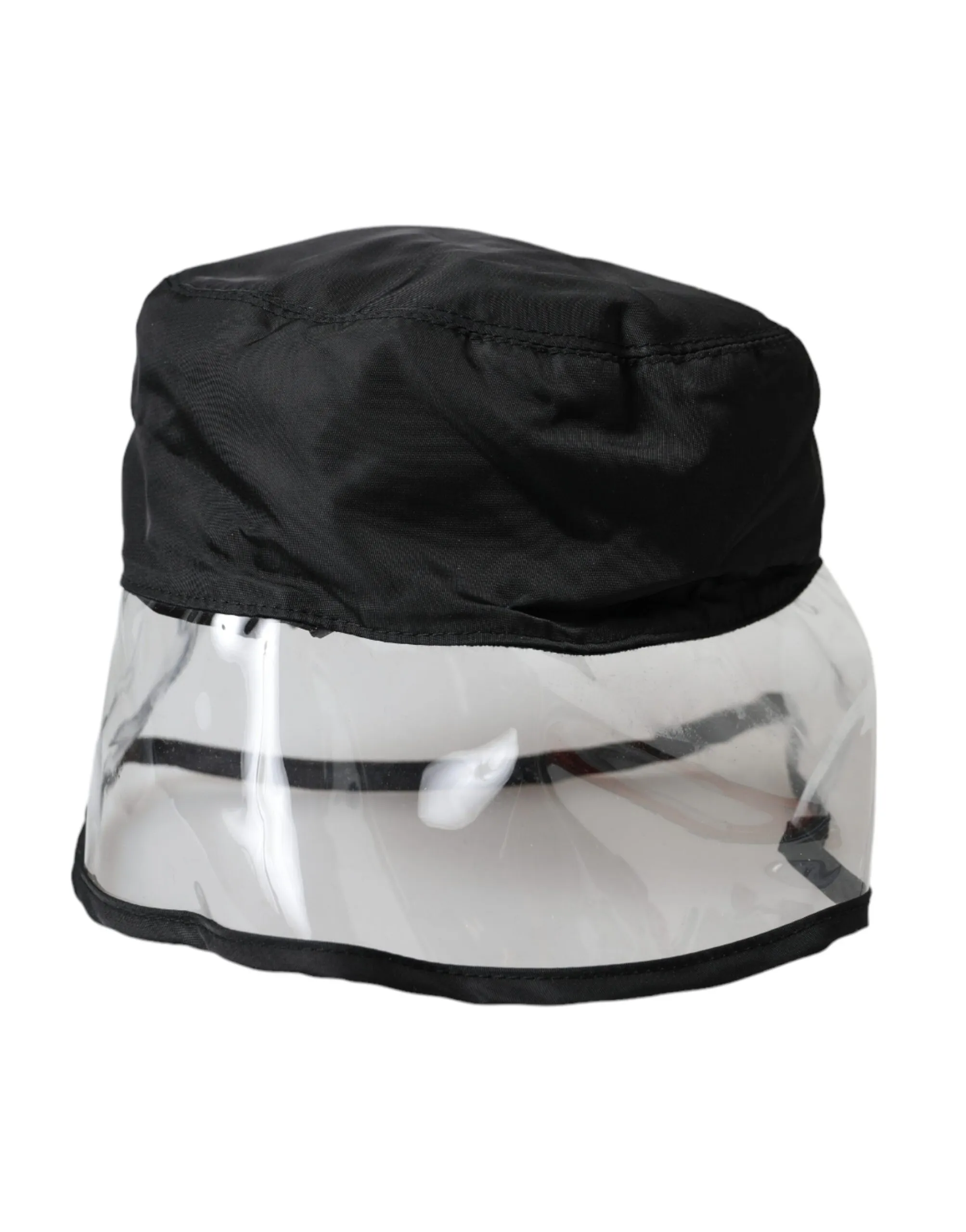 Dolce & Gabbana Men's Black Polyester Plastic Bucket Hat Men