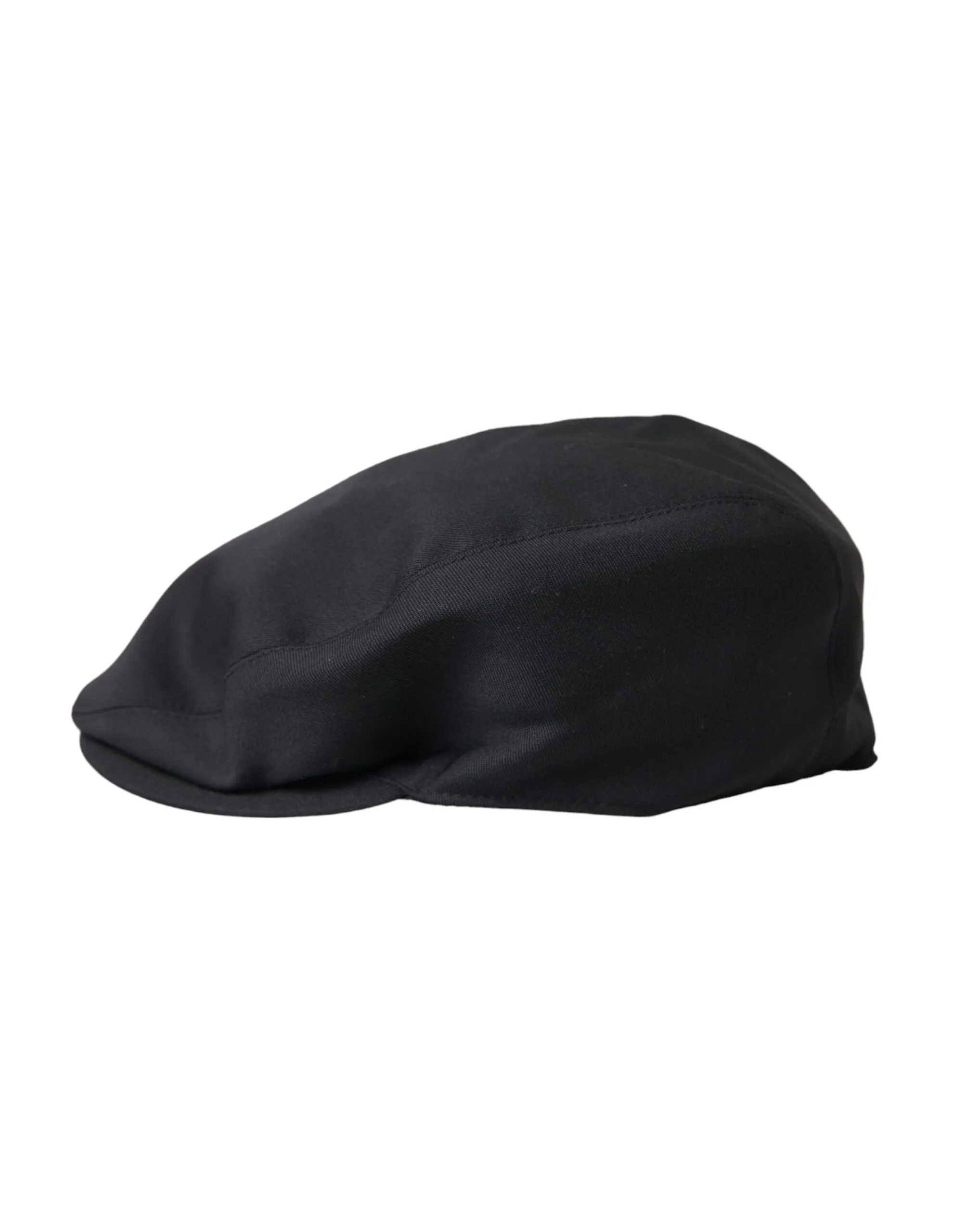 Dolce & Gabbana Men's Black Virgin Wool Newsboy Hat Men