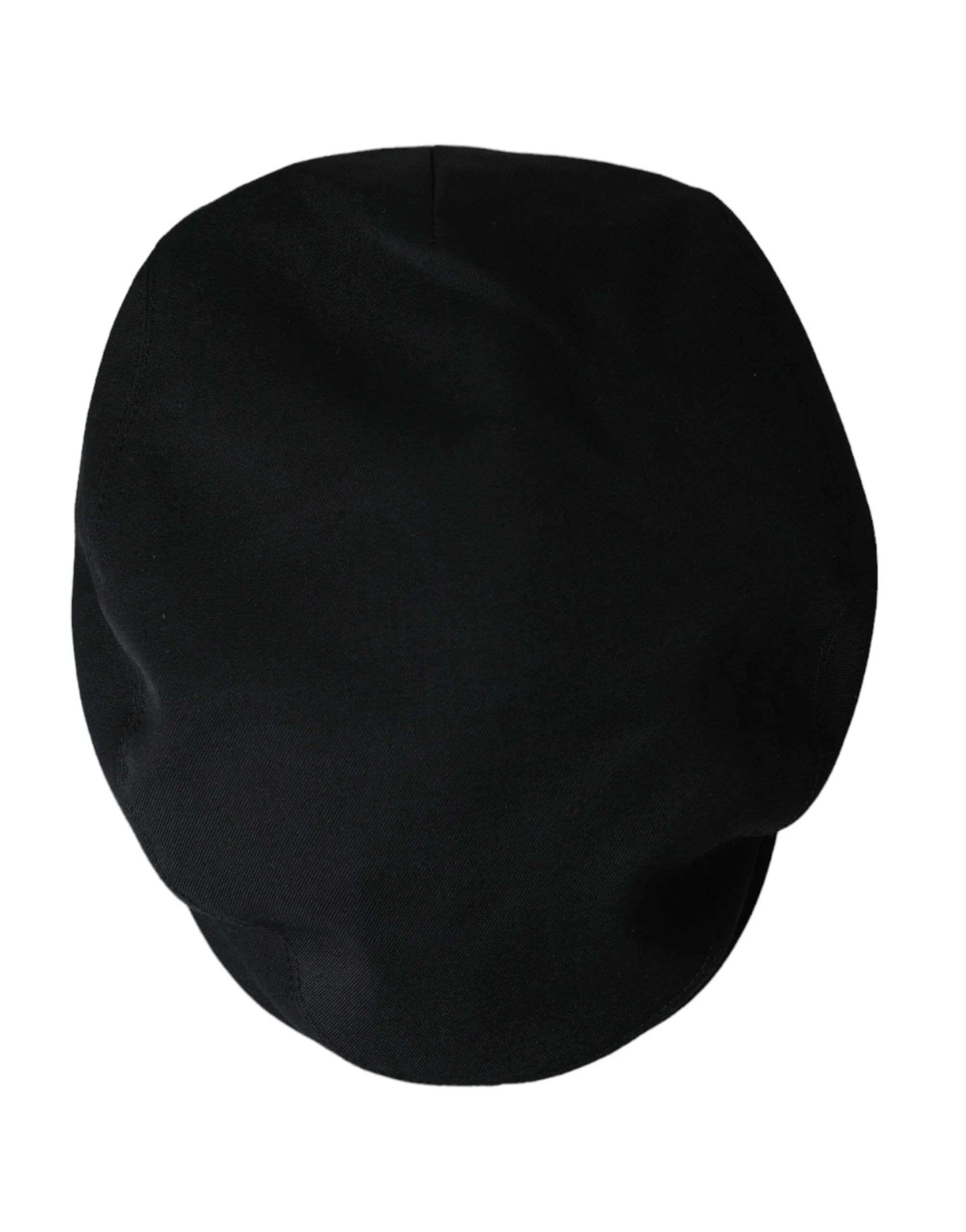 Dolce & Gabbana Men's Black Virgin Wool Newsboy Hat Men