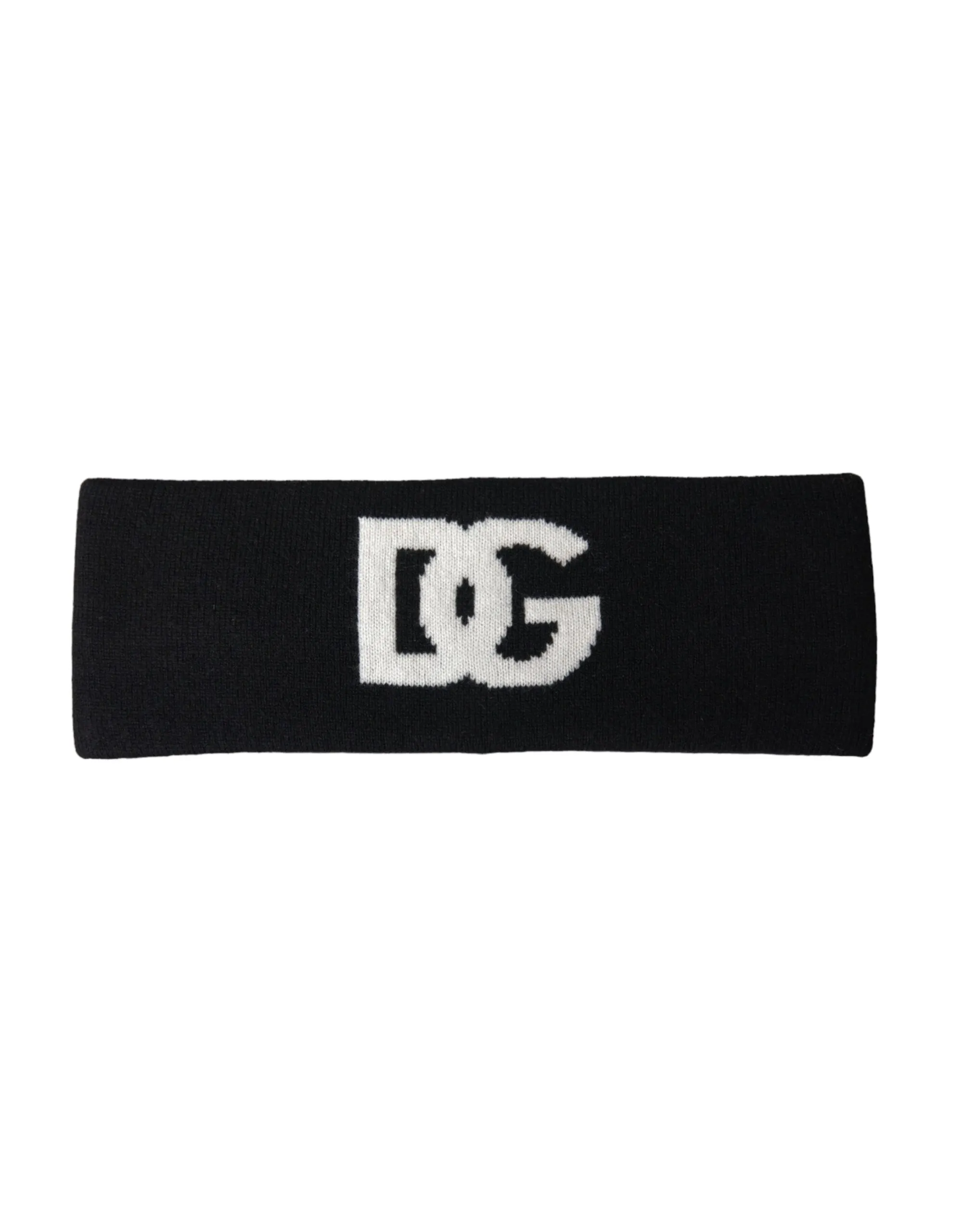 Dolce & Gabbana Men's Black DG Cashmere Knitted Head Band Hat Men