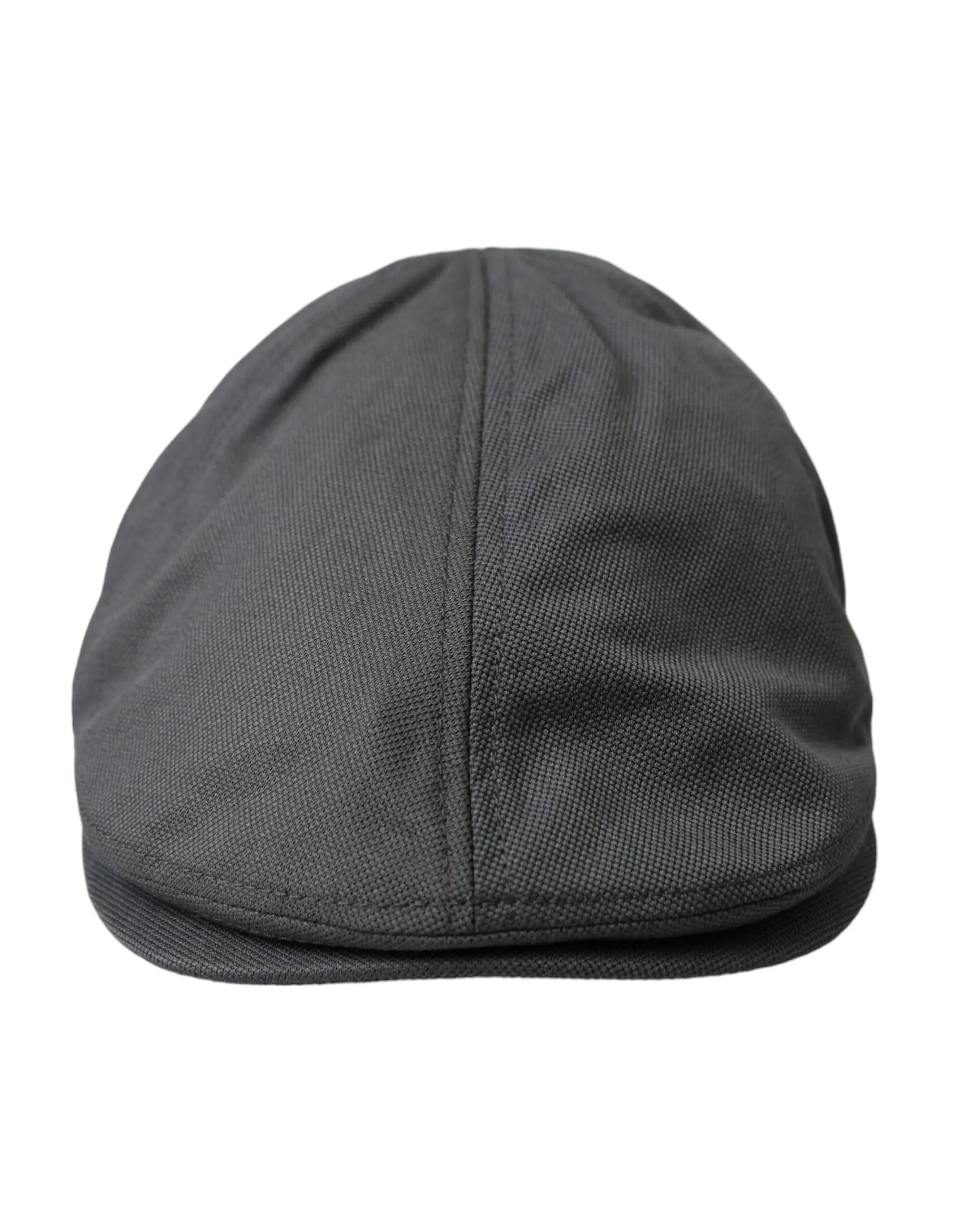 Dolce & Gabbana Men's Dark Gray Cloth Logo Newsboy Hat Men
