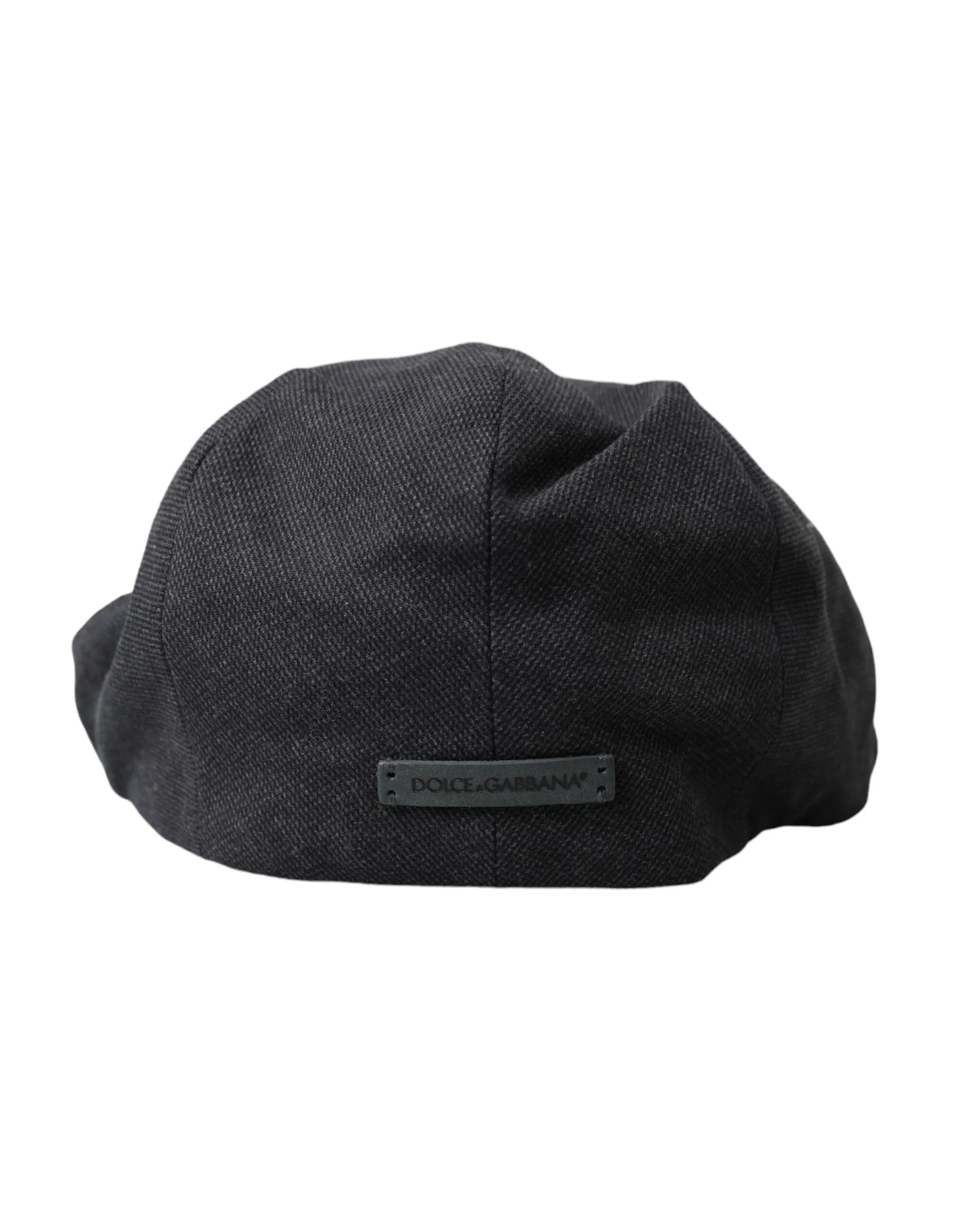 Dolce & Gabbana Men's Gray Cotton Cloth Newsboy Hat Men