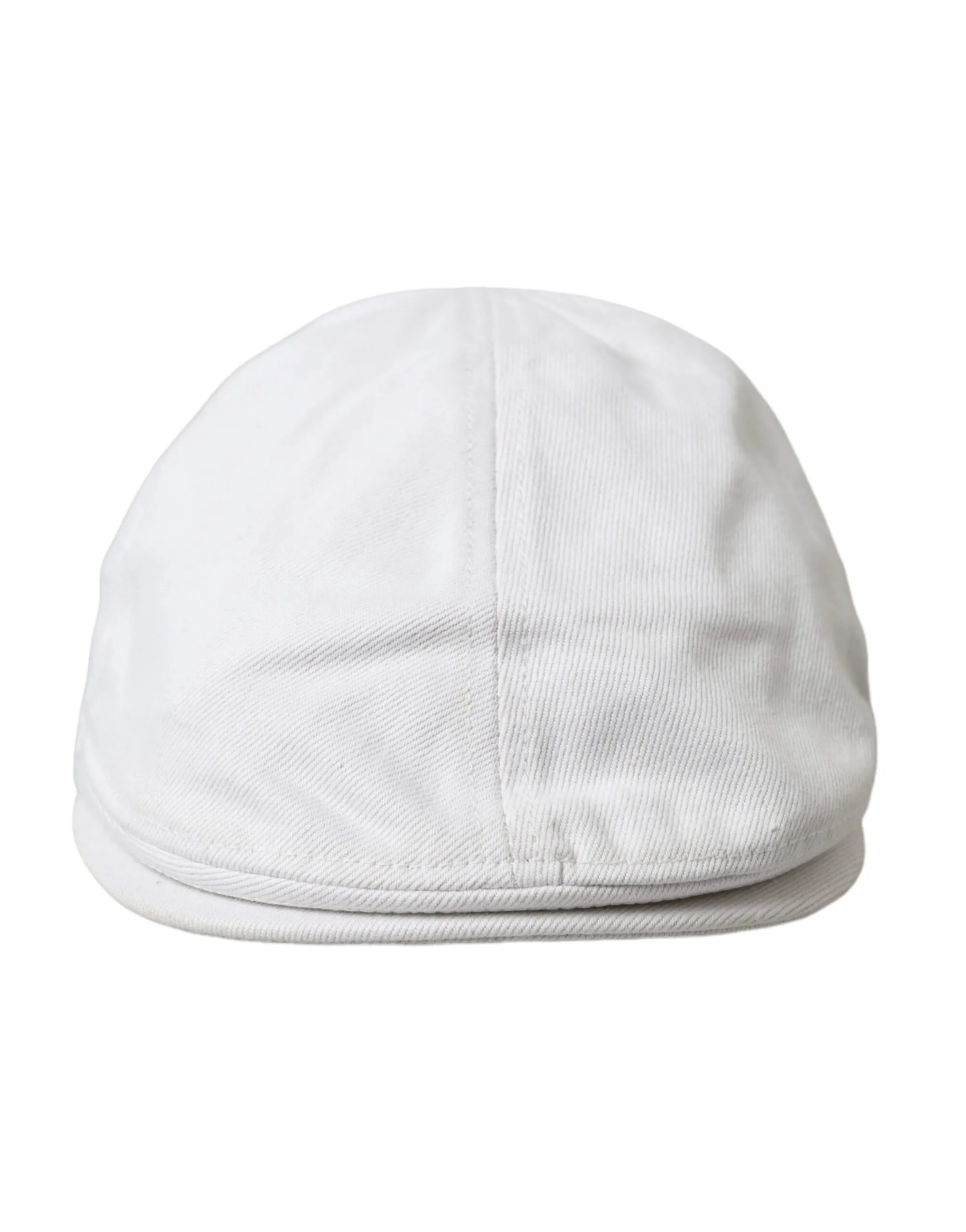 Dolce & Gabbana Men's White Cotton Cloth Newsboy Hat Men
