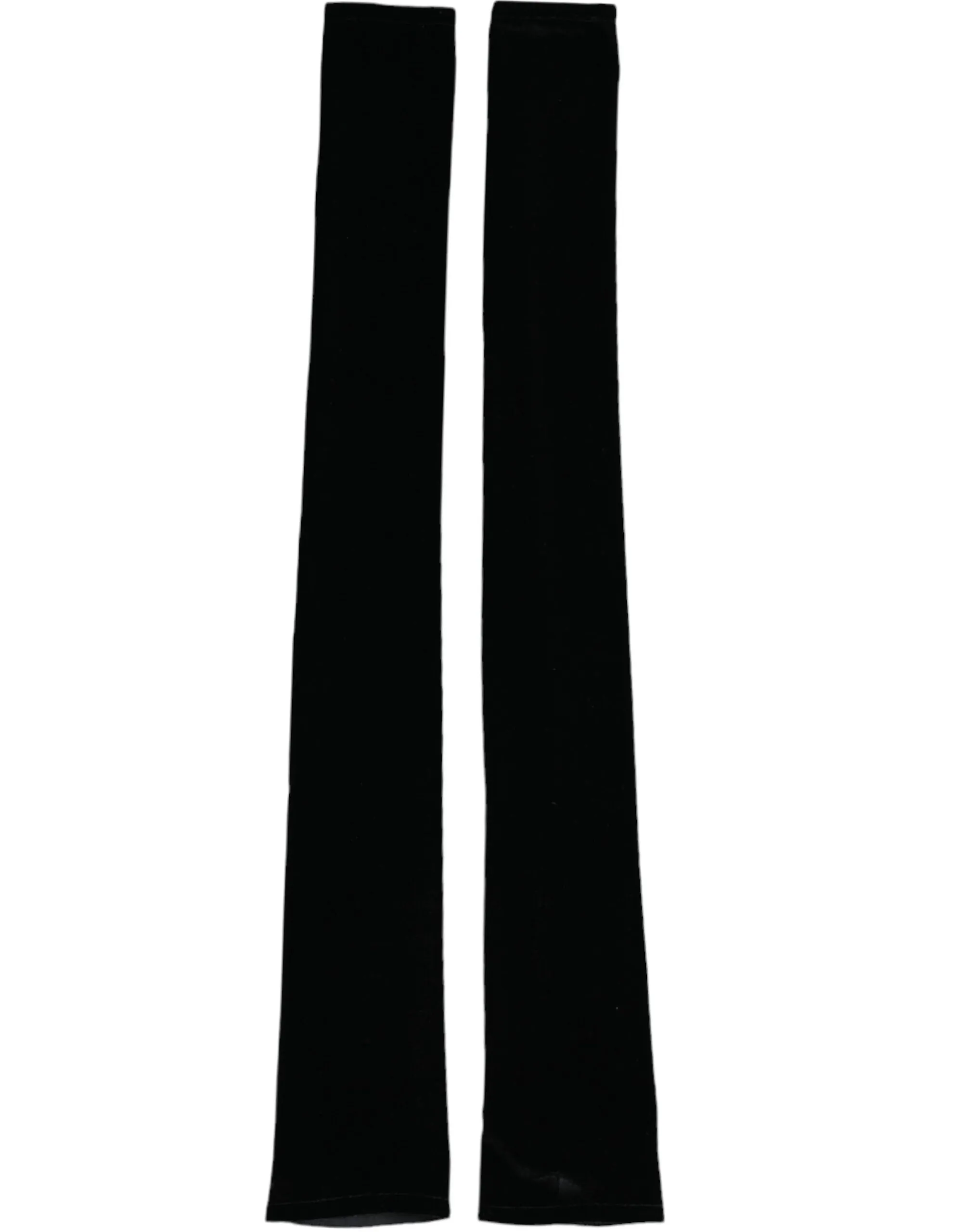 Dolce & Gabbana Women's Black Nylon Finger Less Elbow Long Gloves