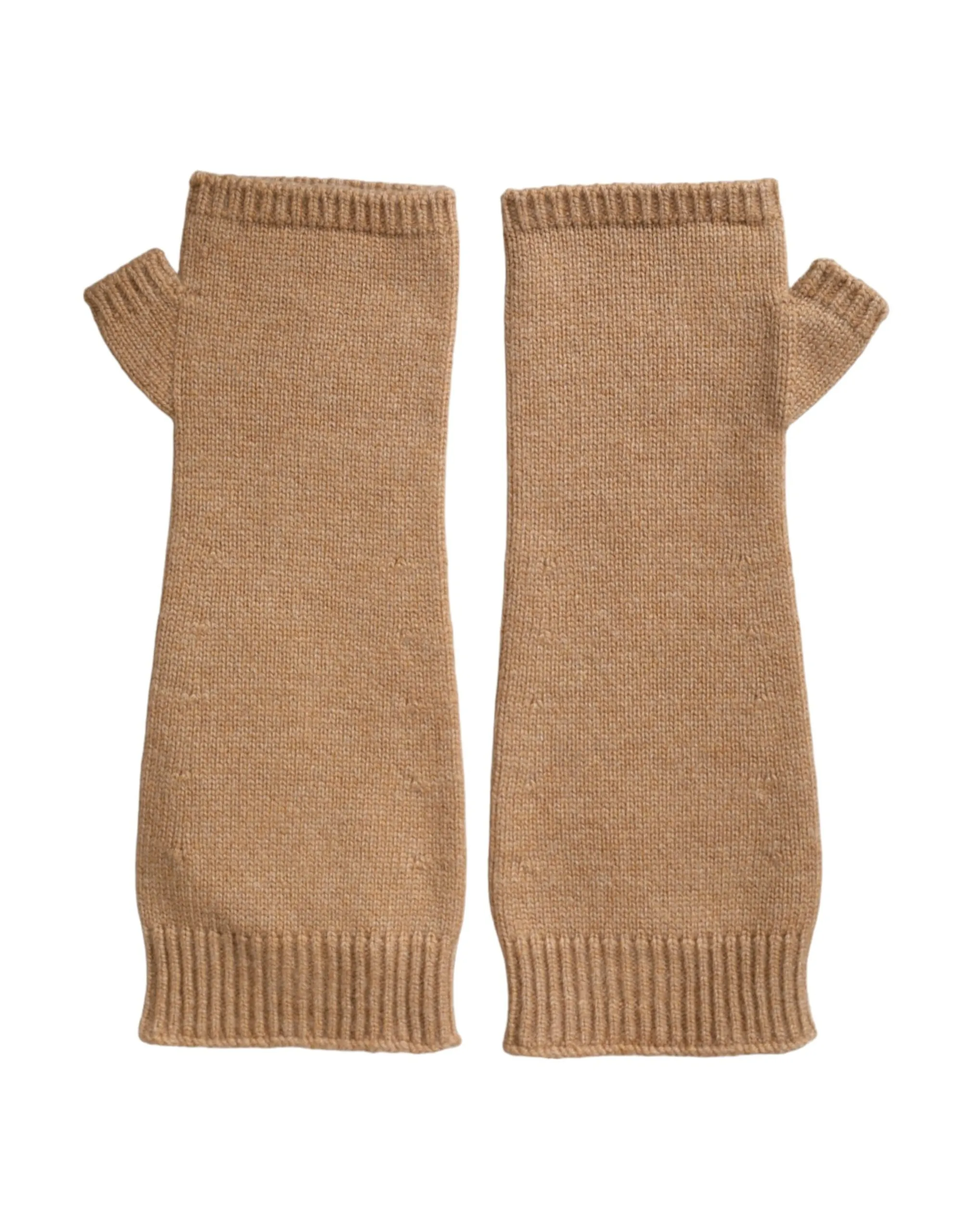 Dolce & Gabbana Women's Brown Cashmere Knitted Finger Less Gloves