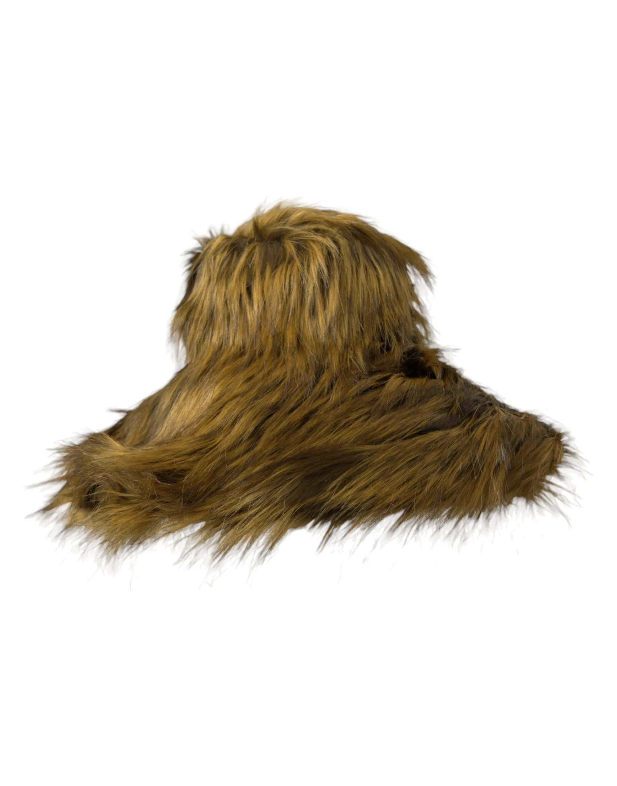 Dolce & Gabbana Women's Brown Modacrylic Faux Fur Bucket Hat