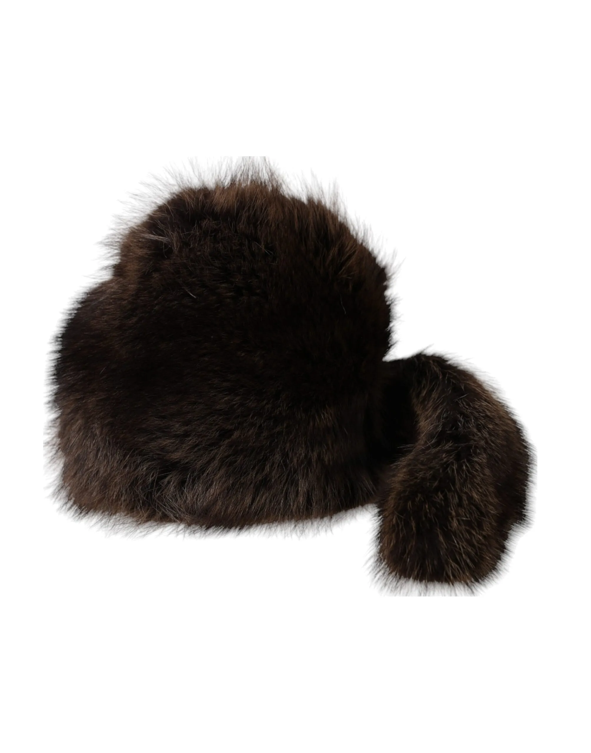 Dolce & Gabbana Women's Women Brown Raccoon Fur Bucket Hat
