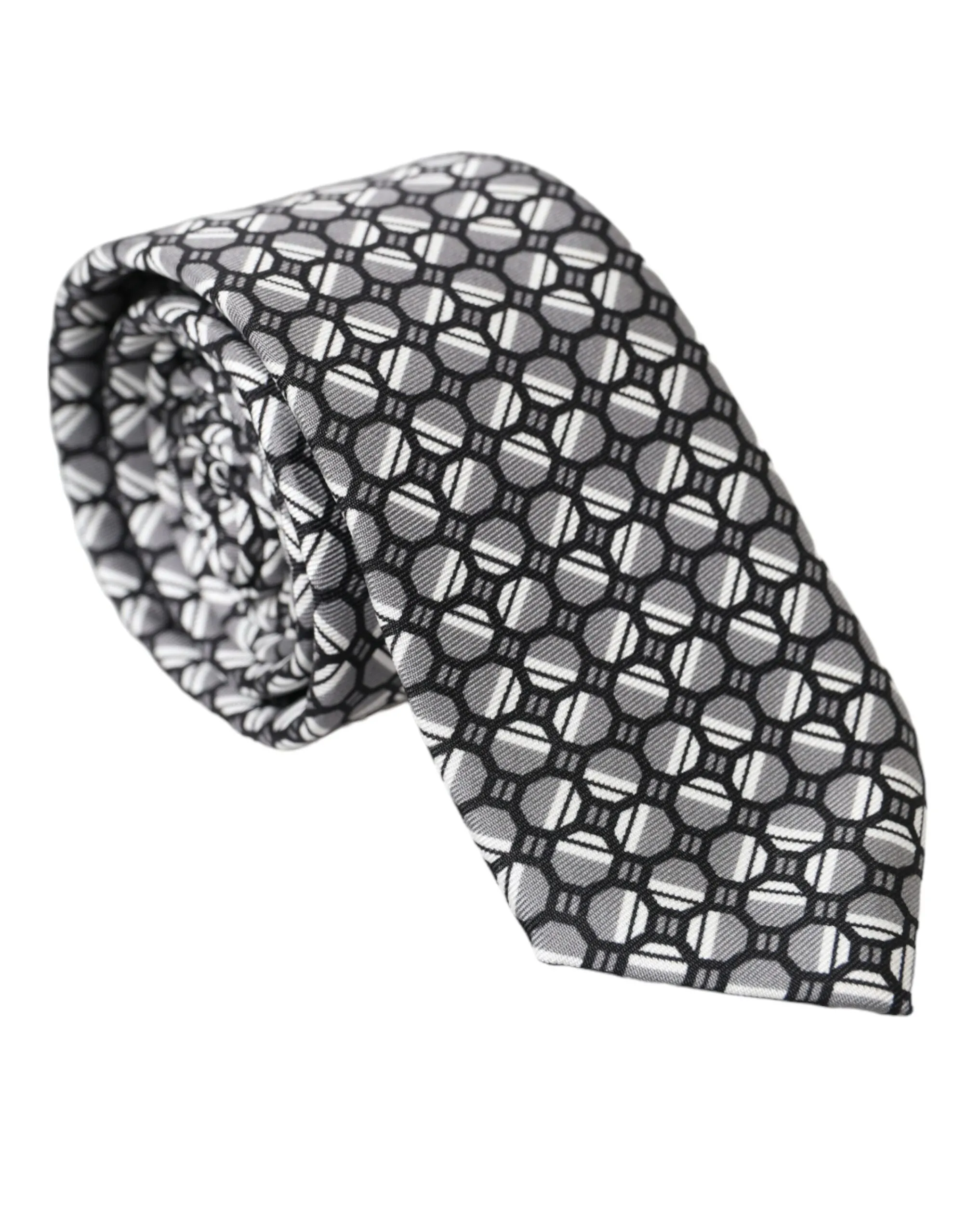 Dolce & Gabbana Men's Multicolor Patterned 100% Silk Adjustable Tie