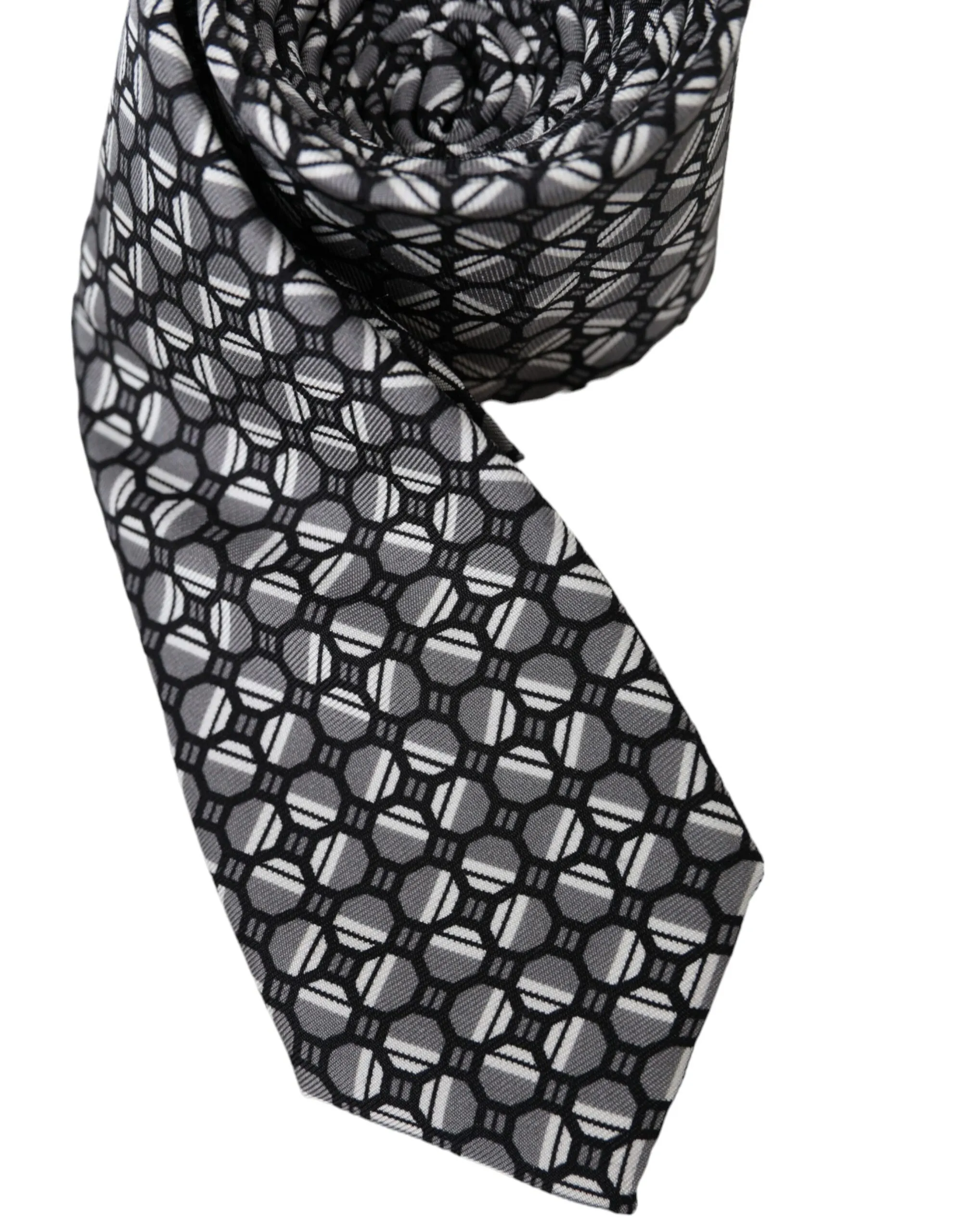 Dolce & Gabbana Men's Multicolor Patterned 100% Silk Adjustable Tie