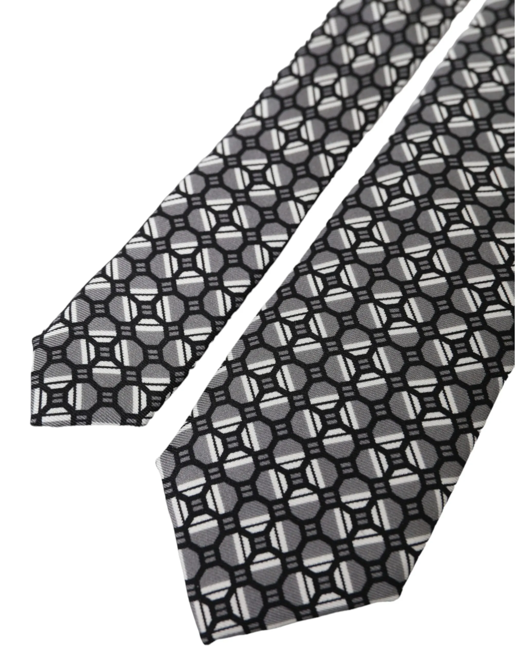 Dolce & Gabbana Men's Multicolor Patterned 100% Silk Adjustable Tie