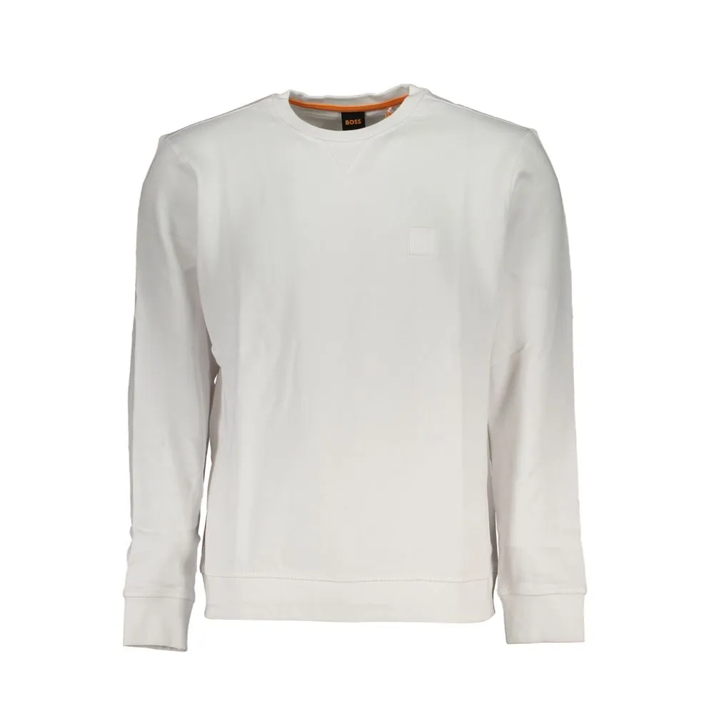 Hugo Boss Men's White Cotton Sweater
