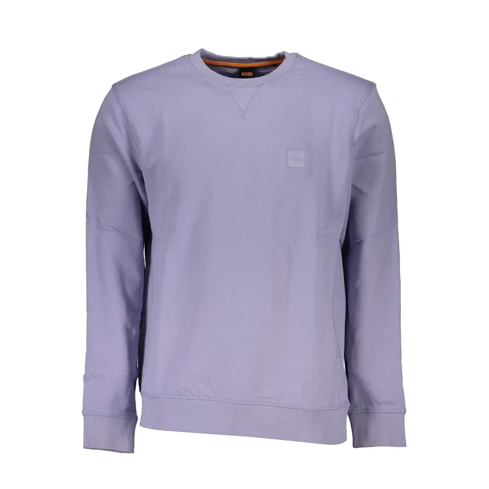 Hugo Boss Men's Purple Cotton Sweater