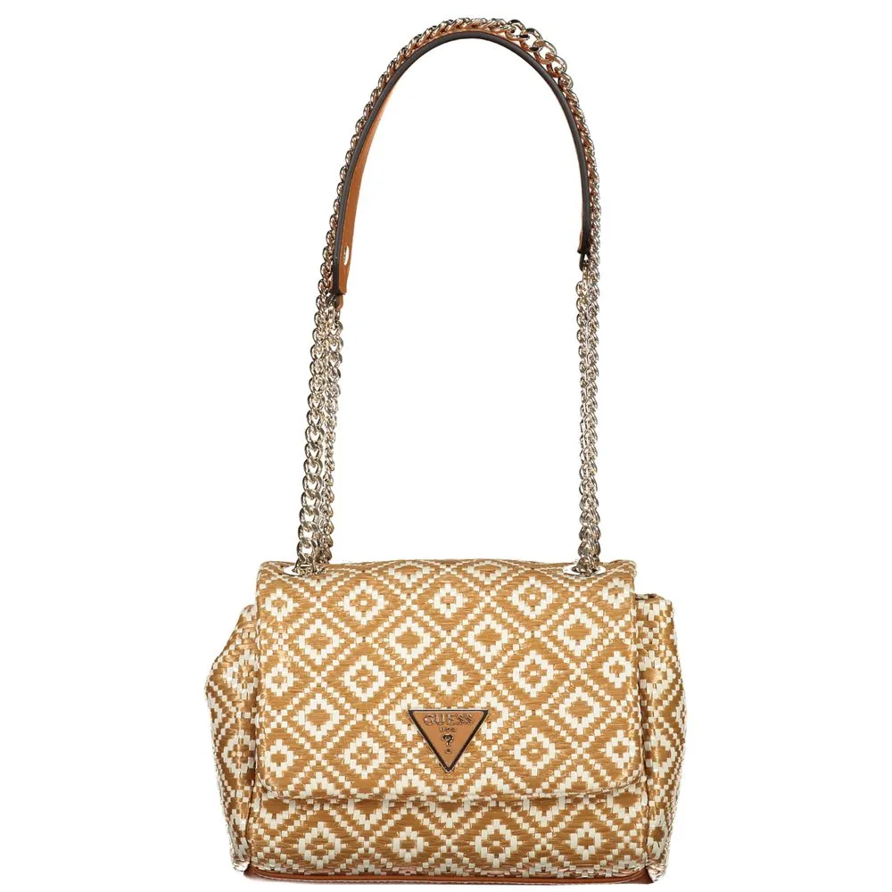 Guess Jeans Women's Beige Polyethylene Handbag