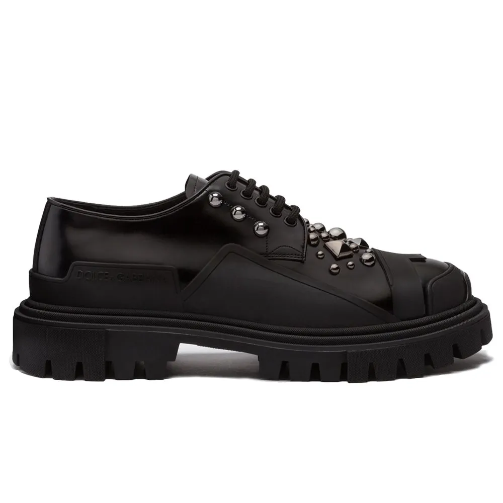 Dolce & Gabbana Women's Black Leather Di Calfskin Sneaker