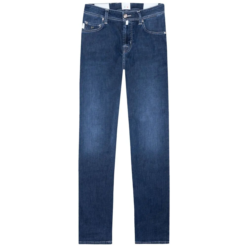 Tramarossa Blue Cotton Men Jeans