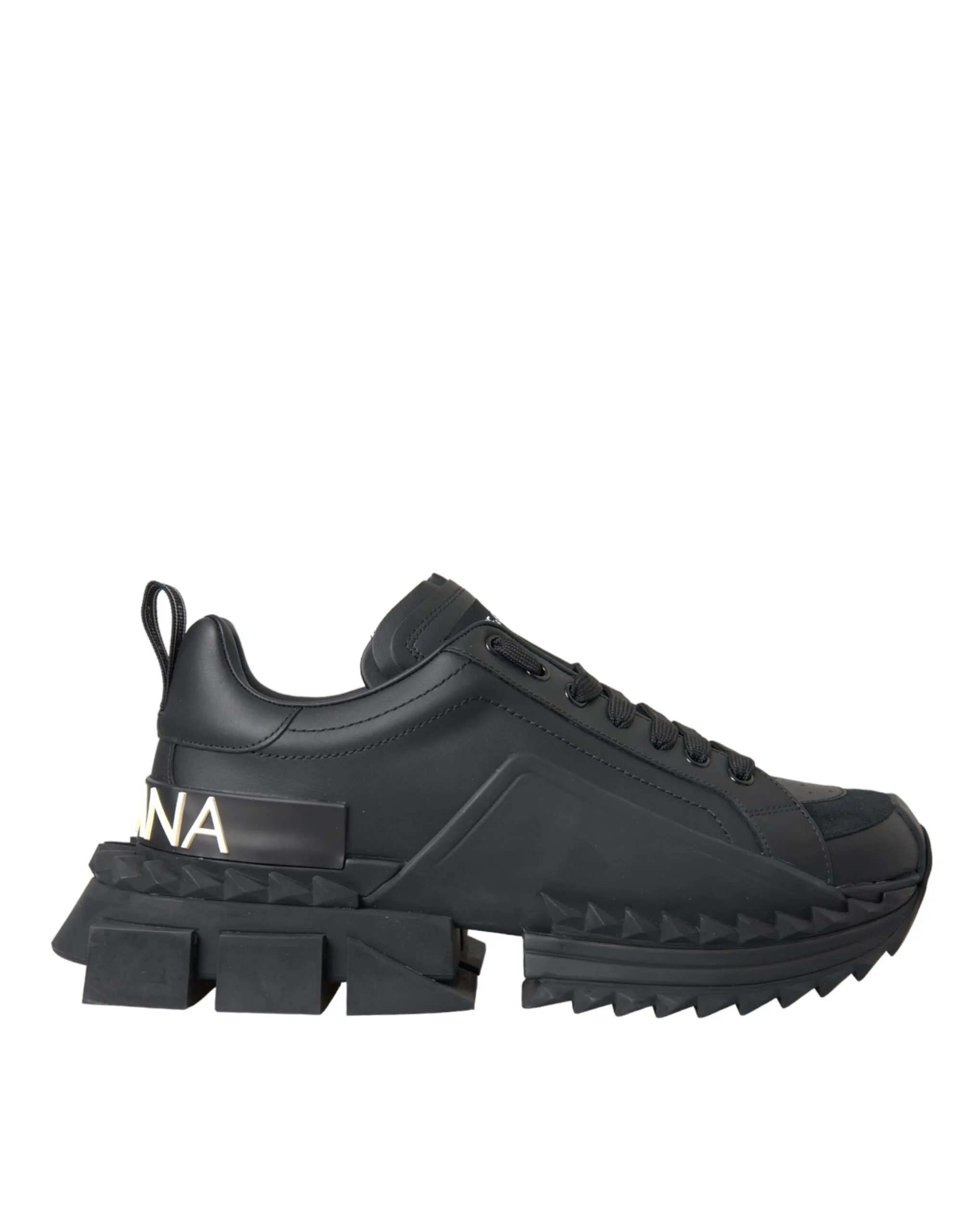 Dolce & Gabbana Black Super King Low Top Men Sneakers Shoes