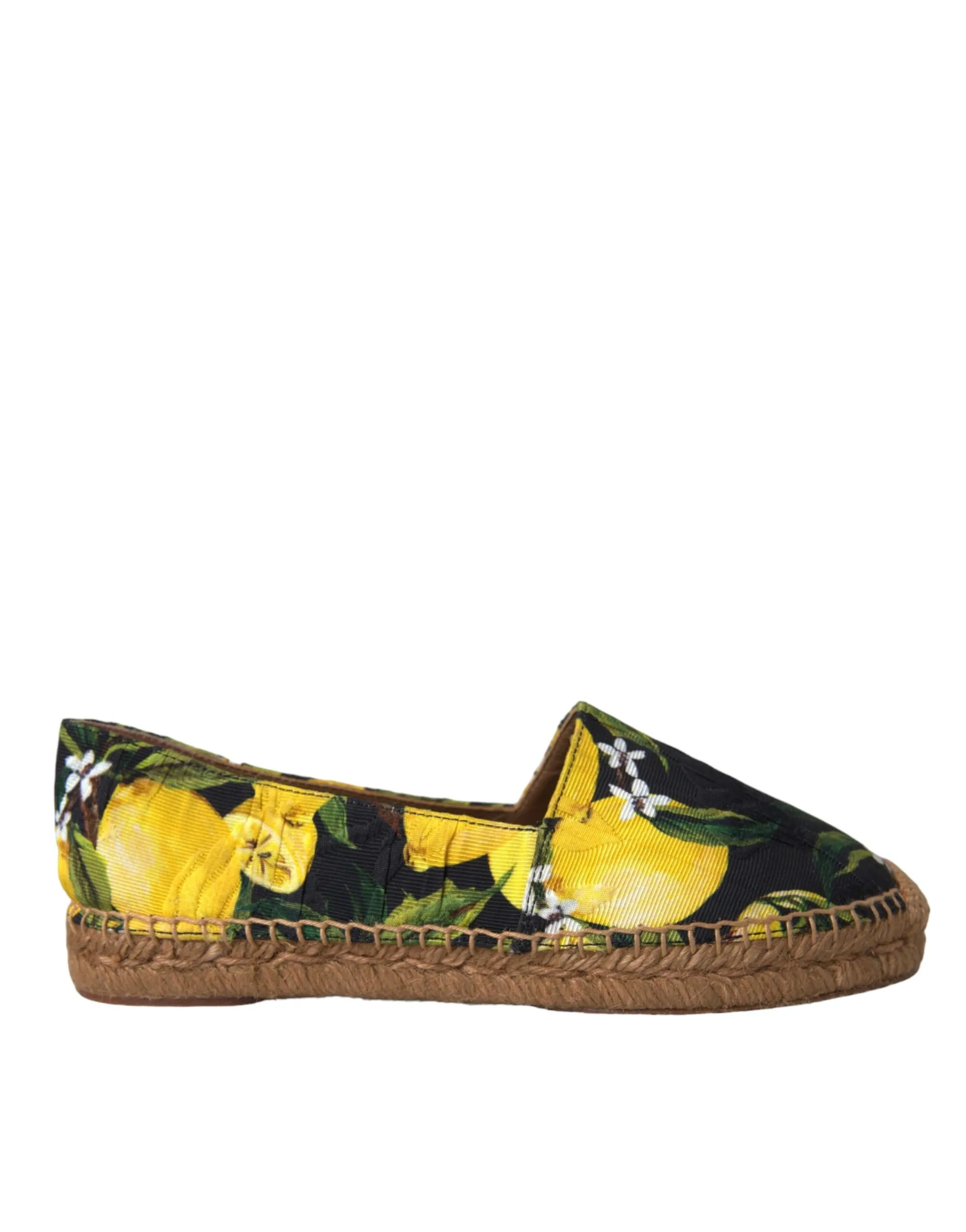 Dolce & Gabbana Women's Multicolor Lemon Slip On Espadrilles Shoes