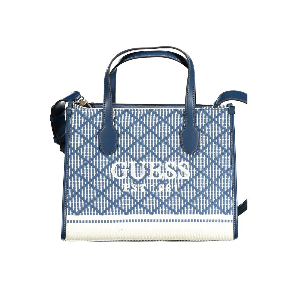 Guess Jeans Women's Blue Cotton Handbag