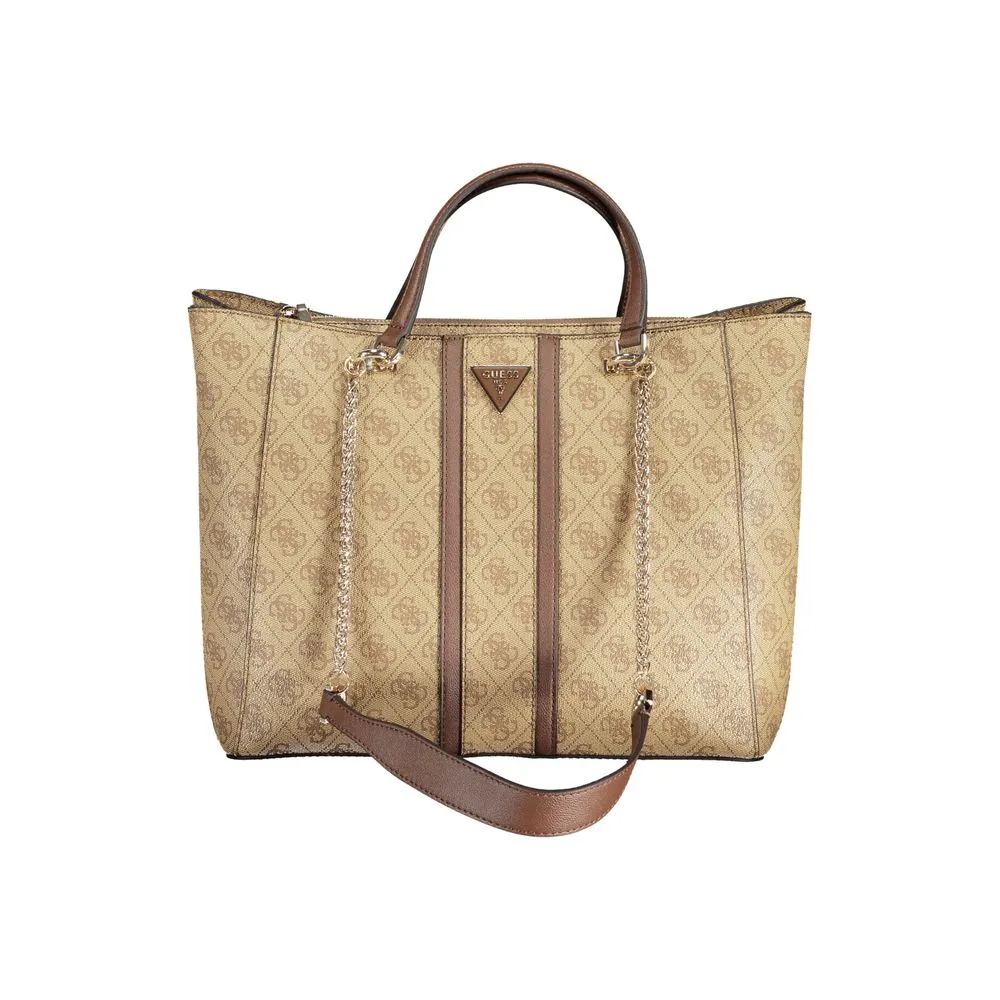 Guess Jeans Women's Beige Polyethylene Handbag