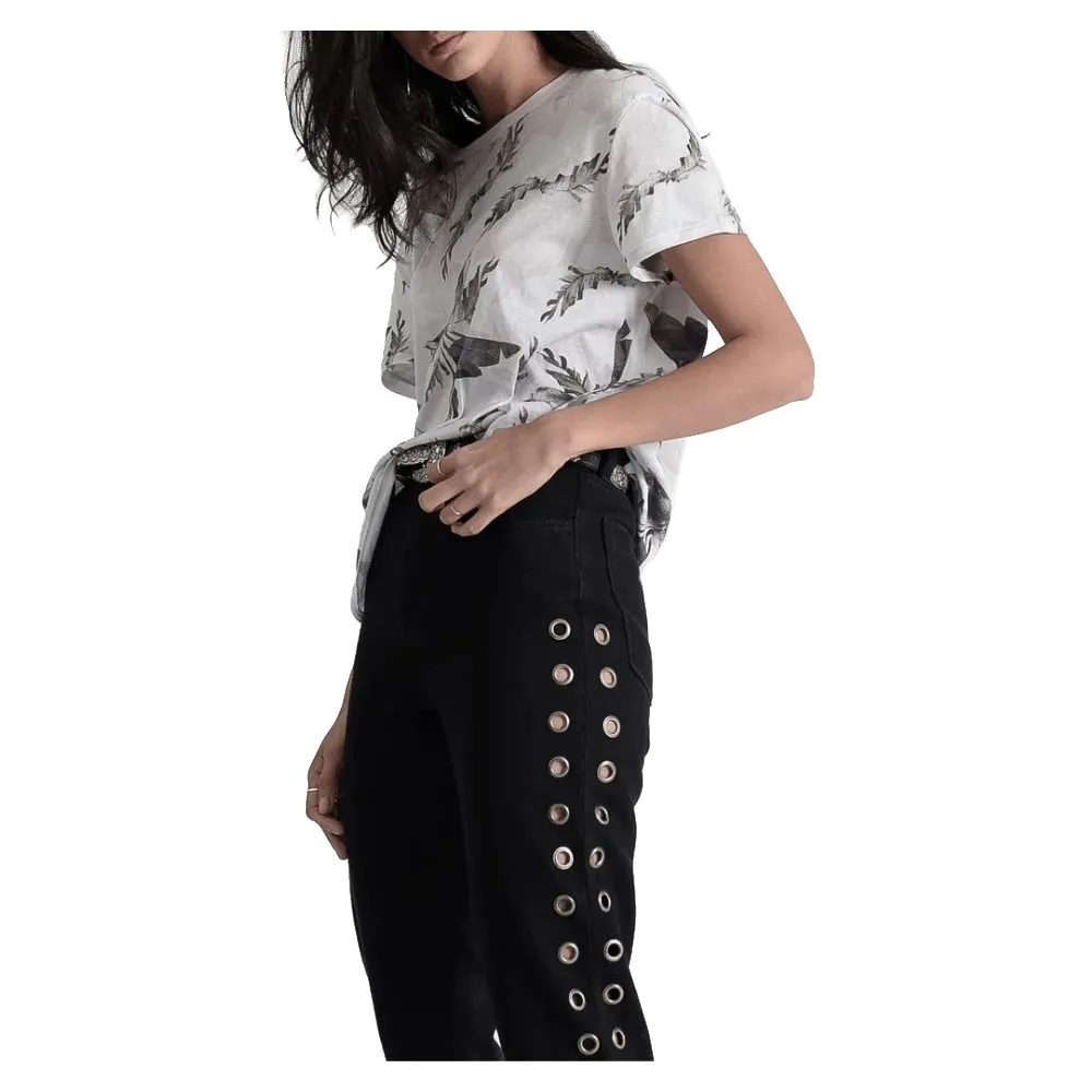 One Teaspoon Women's Black Cotton Jeans & Pant