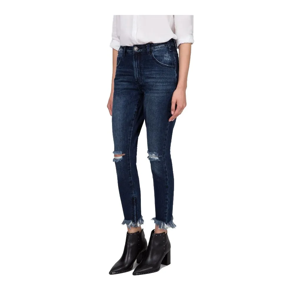 One Teaspoon Women's Blue Cotton Jeans & Pant
