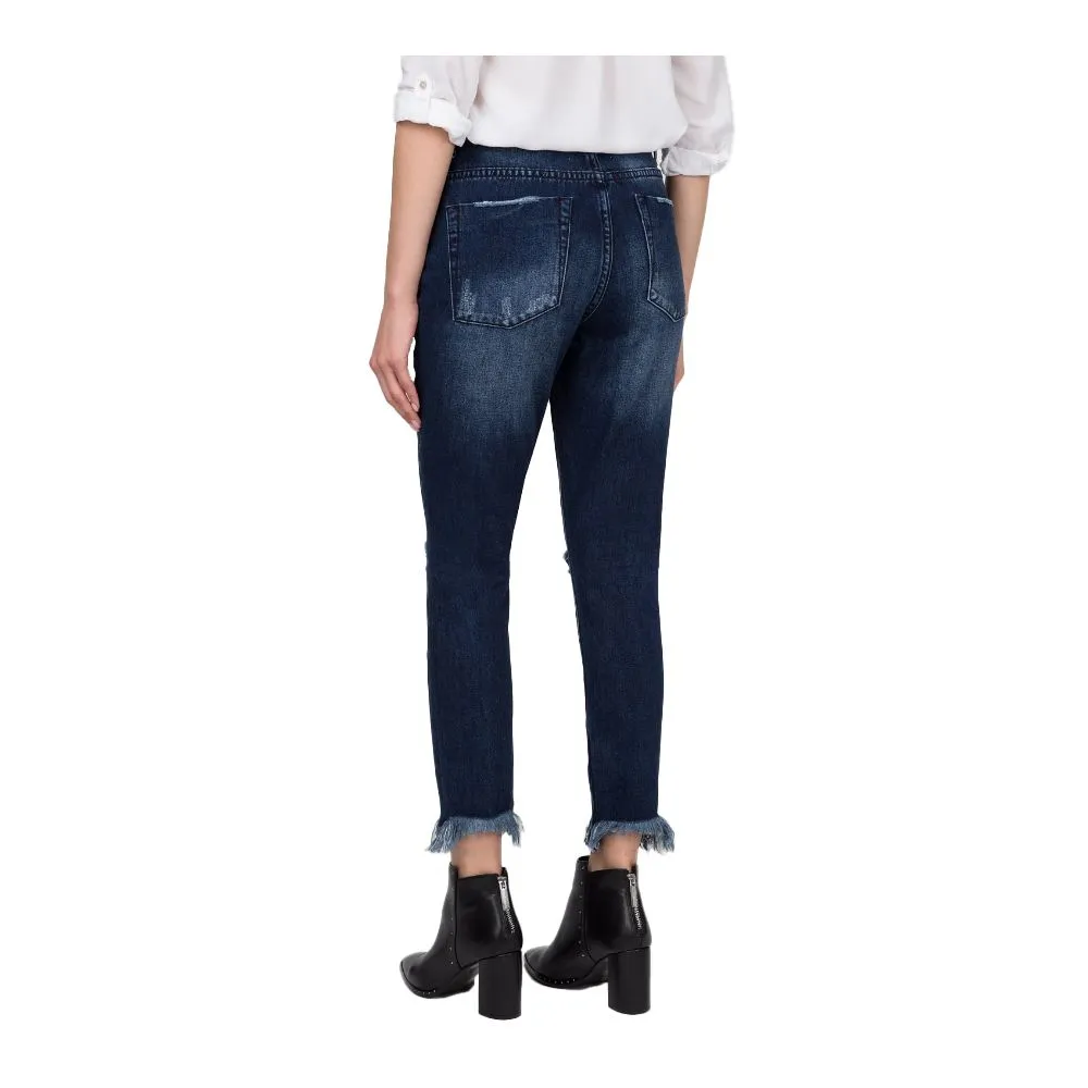 One Teaspoon Women's Blue Cotton Jeans & Pant