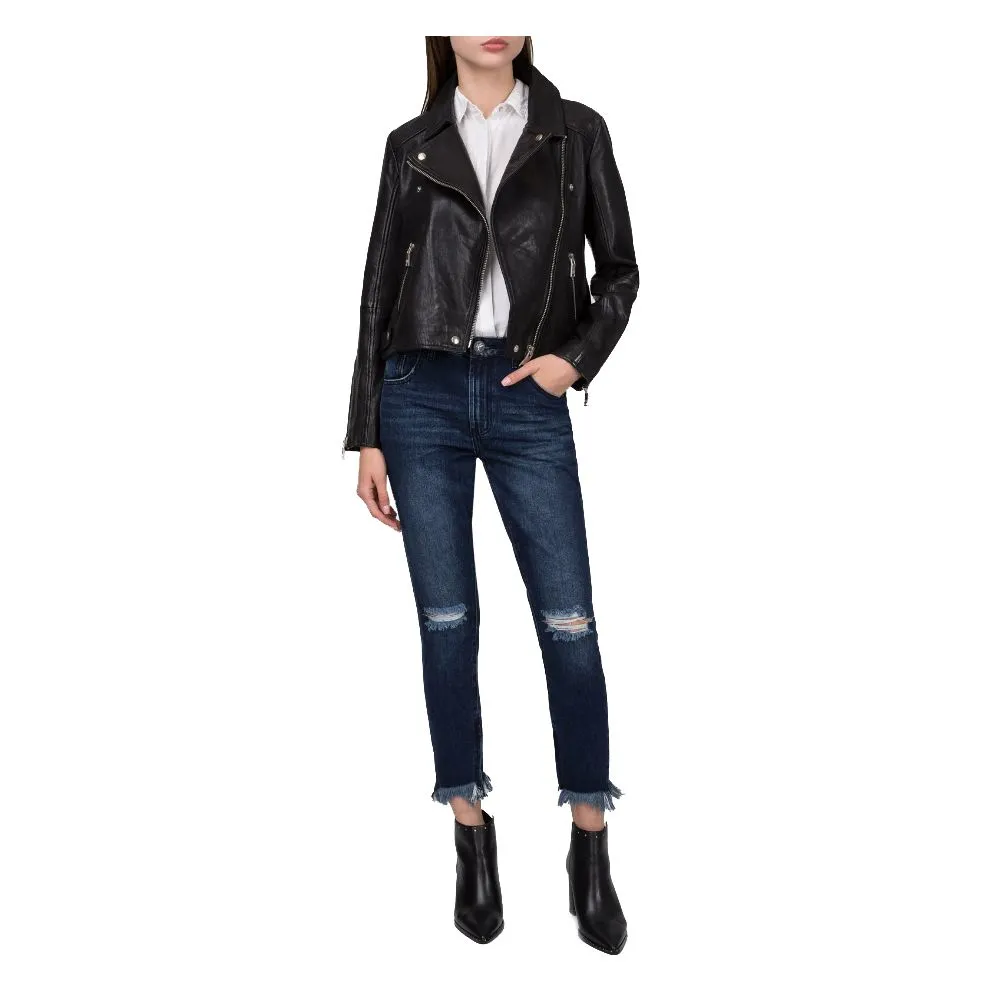 One Teaspoon Women's Blue Cotton Jeans & Pant