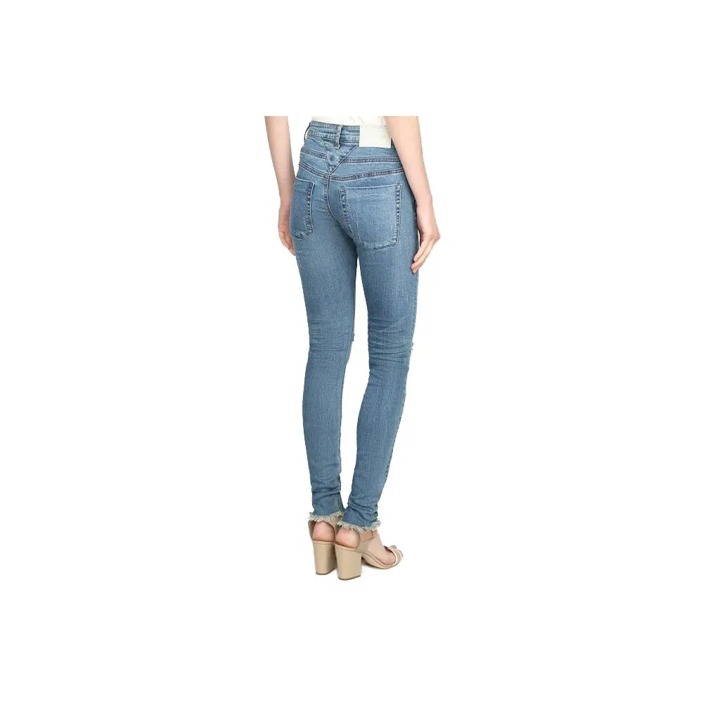 One Teaspoon Women's Blue Cotton Jeans & Pant