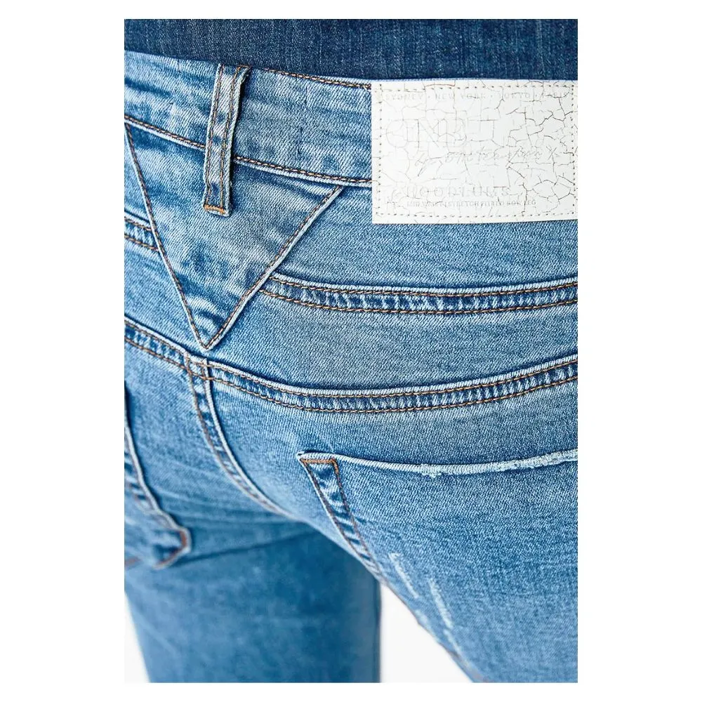 One Teaspoon Women's Blue Cotton Jeans & Pant