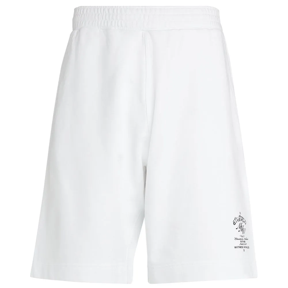 Givenchy White Cotton Men Short