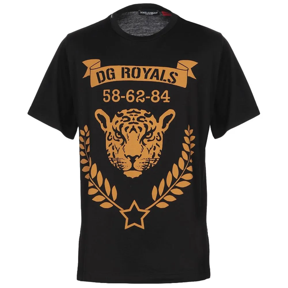 Dolce & Gabbana Men's Black Cotton T-Shirt