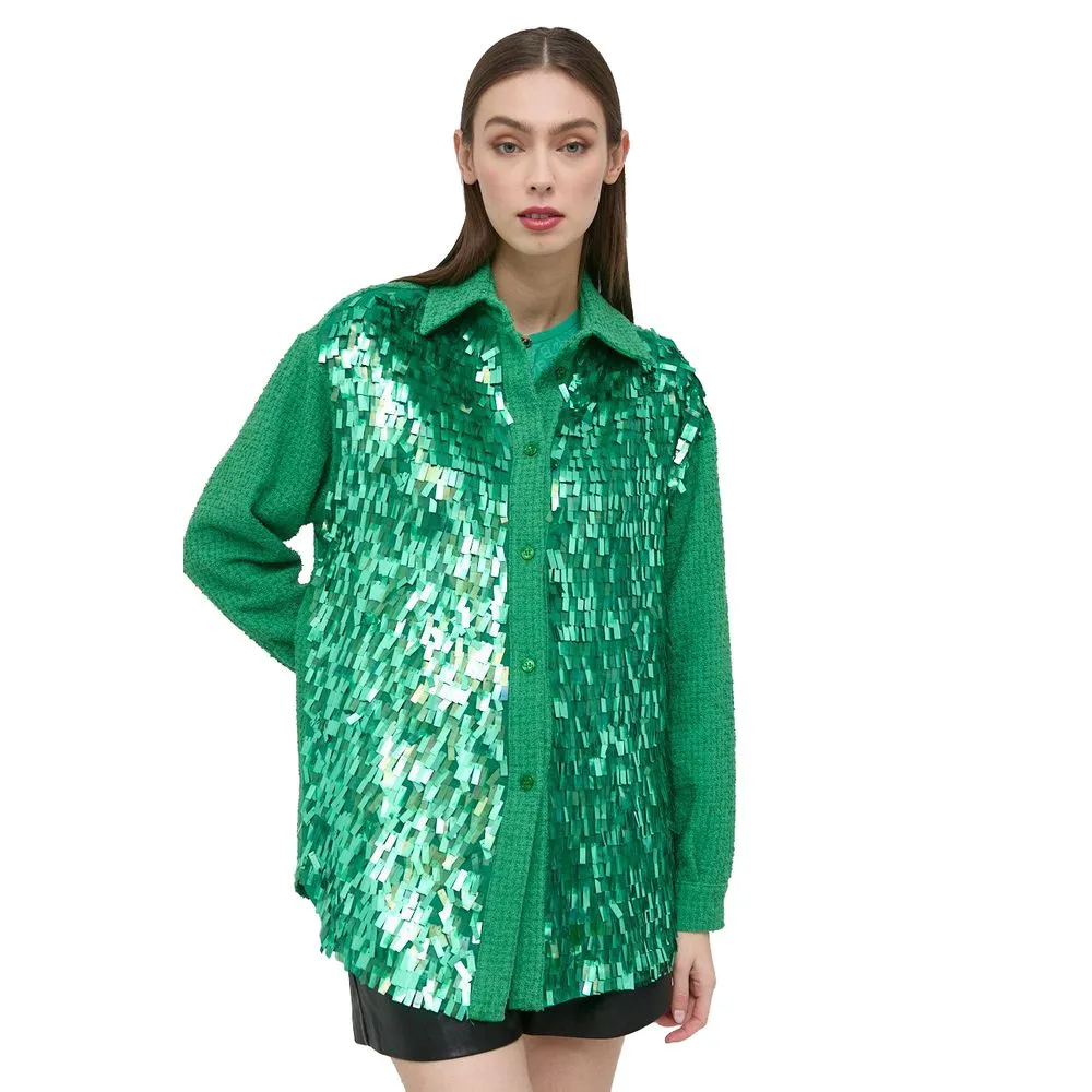 PINKO Women's Green Cotton Shirt