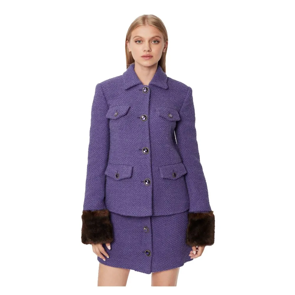 PINKO Women's Purple Cotton Suits & Blazer
