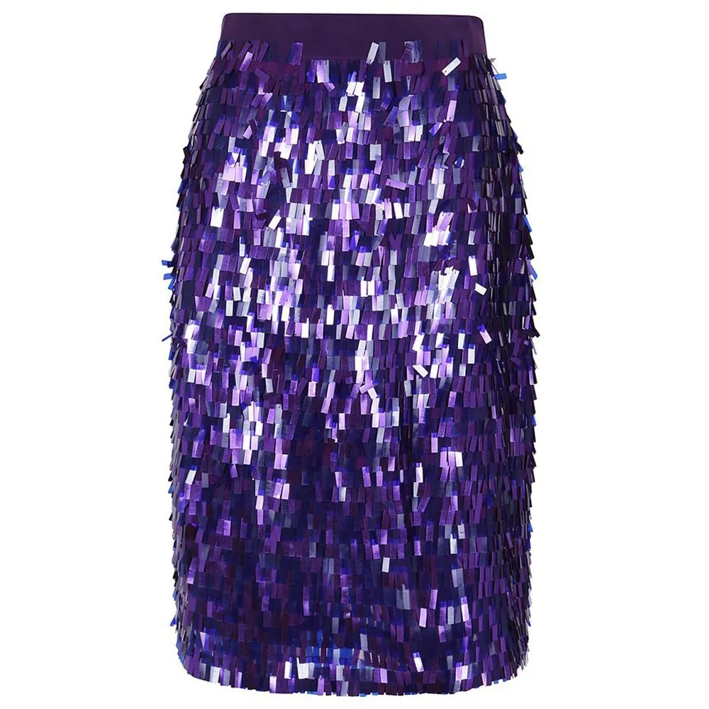 PINKO Women's Purple Polyester Skirt