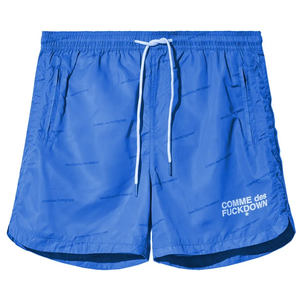 Comme Des Fuckdown Men's Blue Polyester Men's Swimwear Shorts