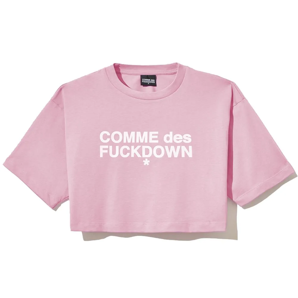 Comme Des Fuckdown Women's Pink Cotton Tops & T-Shirt