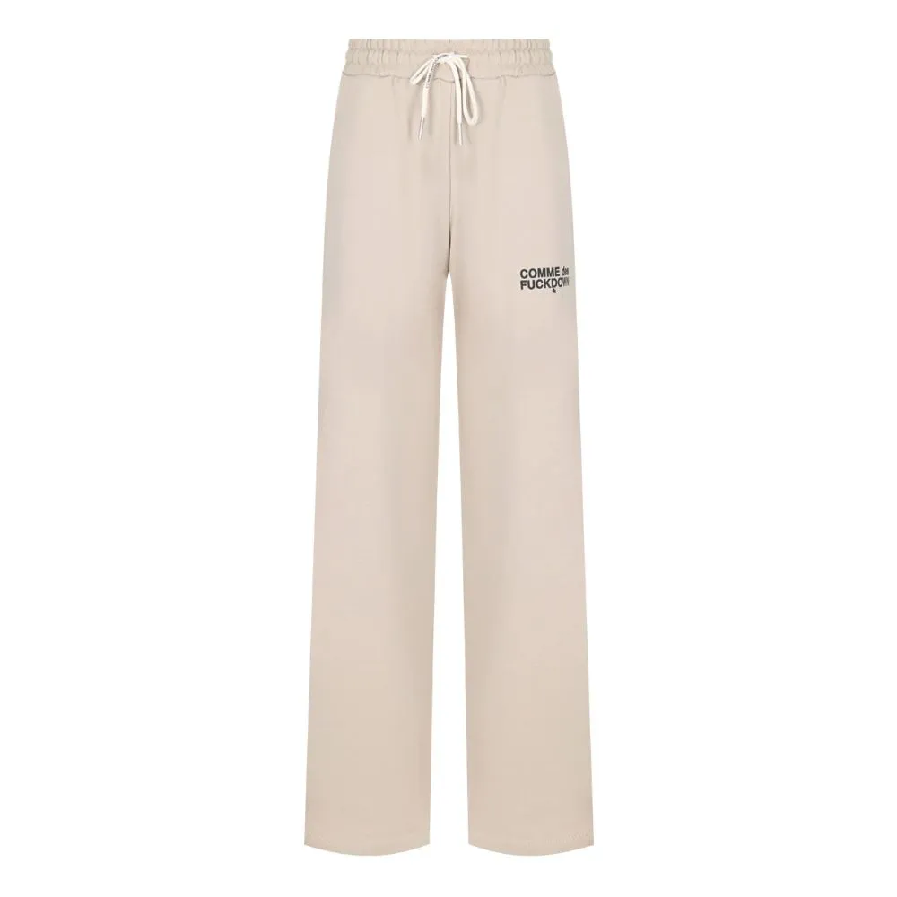 Comme Des Fuckdown Women's Beige Cotton Jeans & Pant