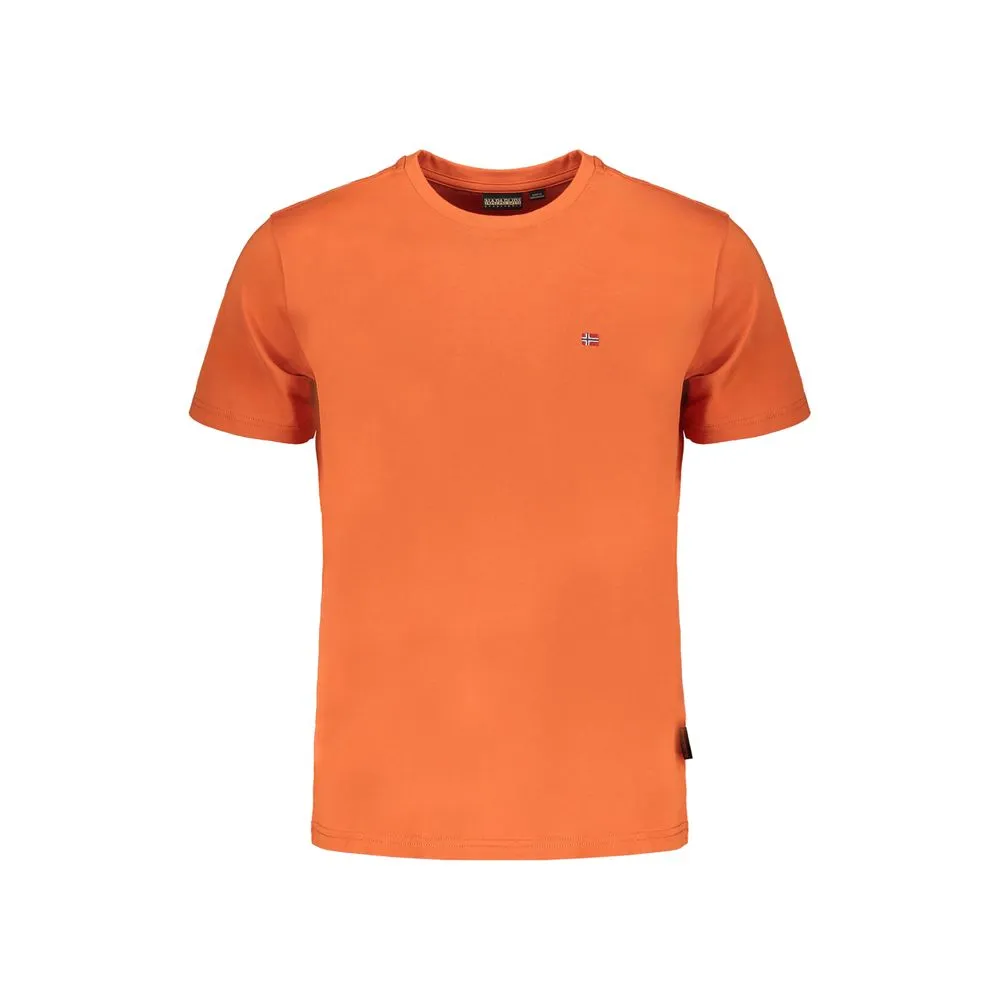 Napapijri Men's Orange Cotton T-Shirt