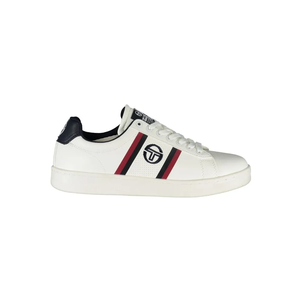 Sergio Tacchini Men's Classic White Sneakers with Contrasting Accents