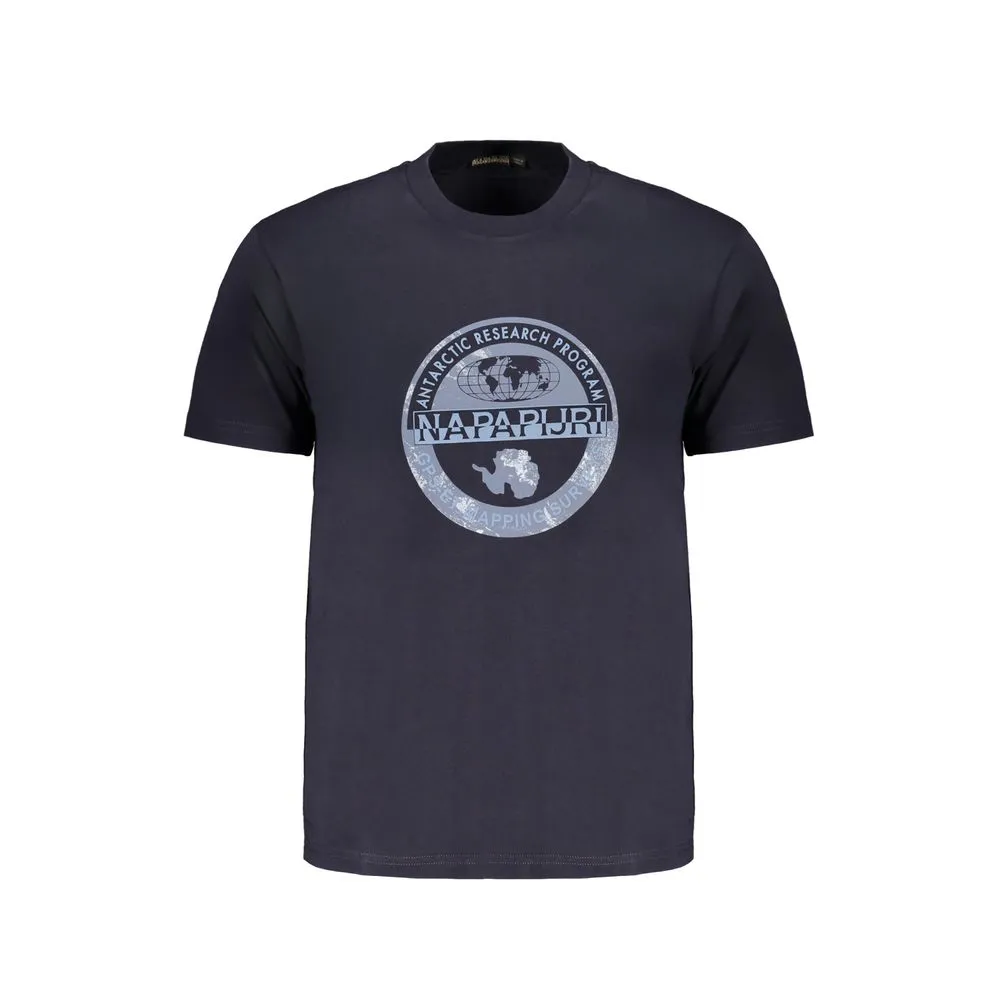 Napapijri Men's Blue Cotton T-Shirt