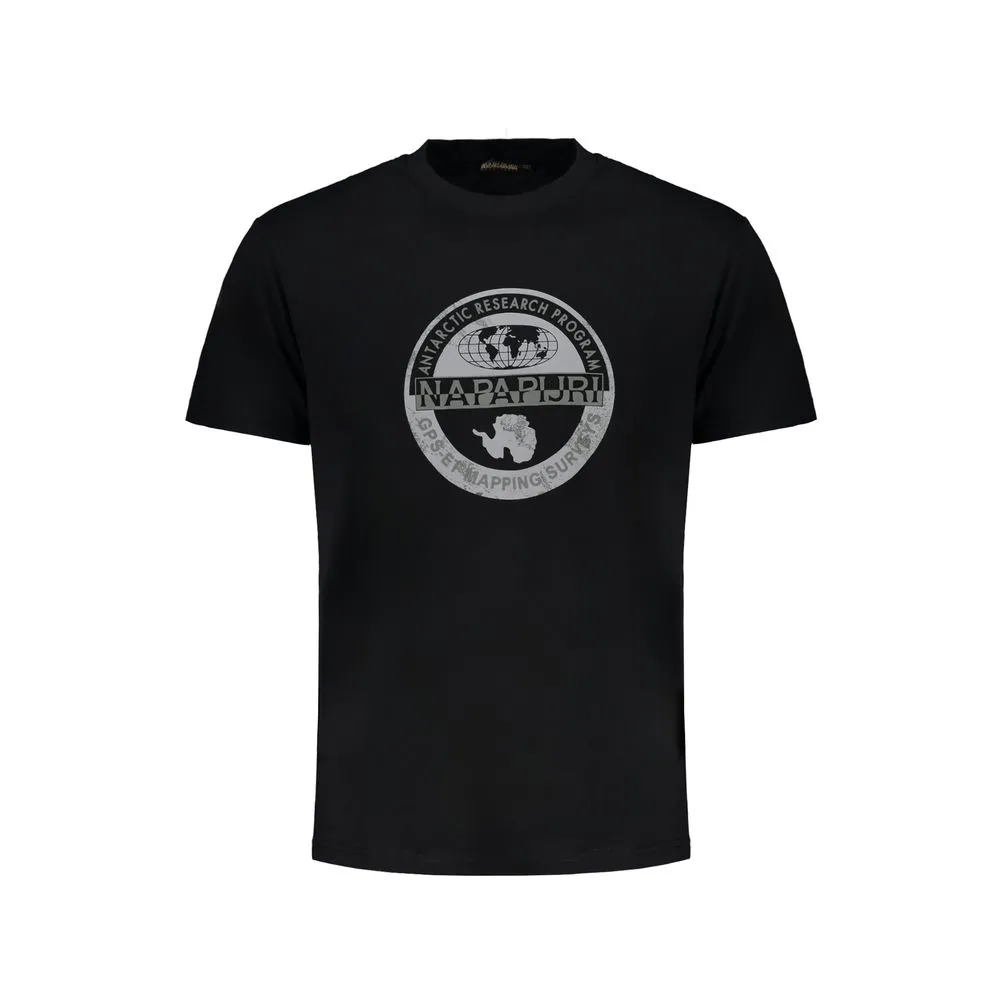 Napapijri Men's Black Cotton T-Shirt
