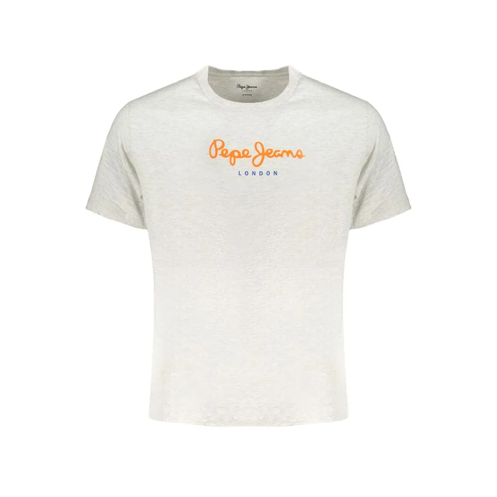 Pepe Jeans Men's Gray Cotton T-Shirt