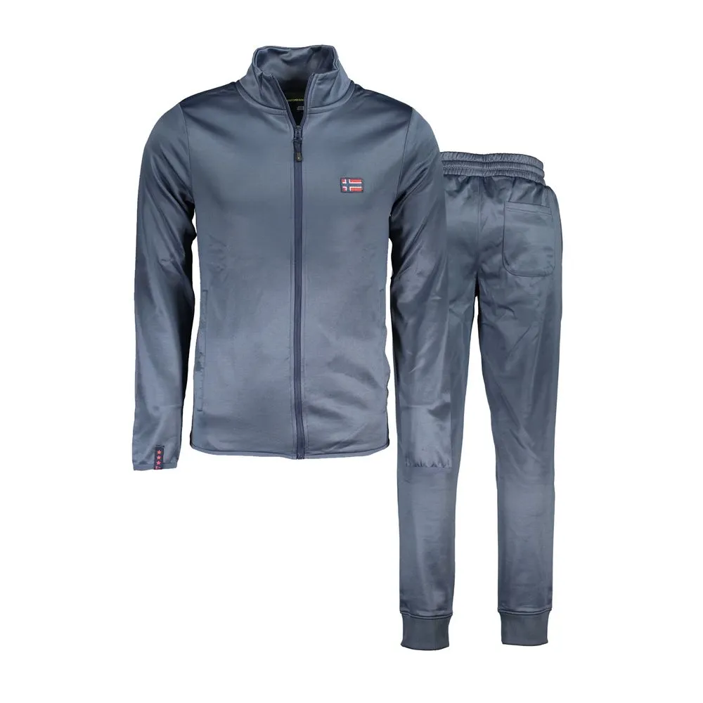 Norway 1963 Men's Elegant Blue Tracksuit Set for Men