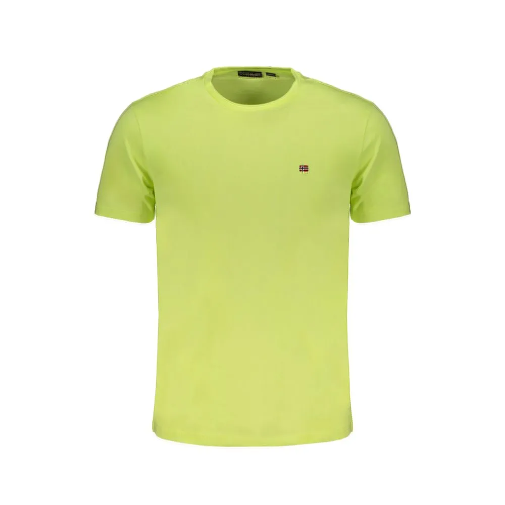 Napapijri Men's Yellow Cotton T-Shirt